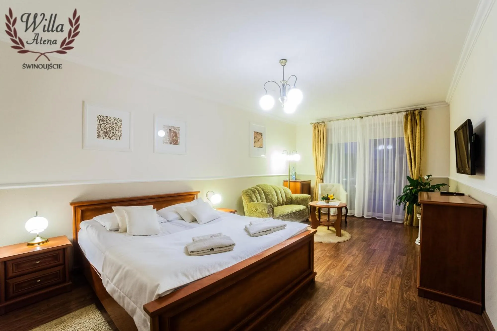 Photo of the whole room, Bed in Willa Atena