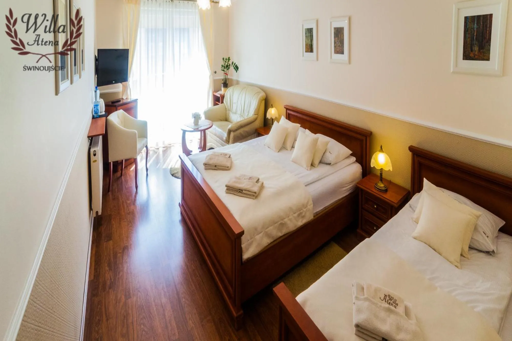 Photo of the whole room, Bed in Willa Atena