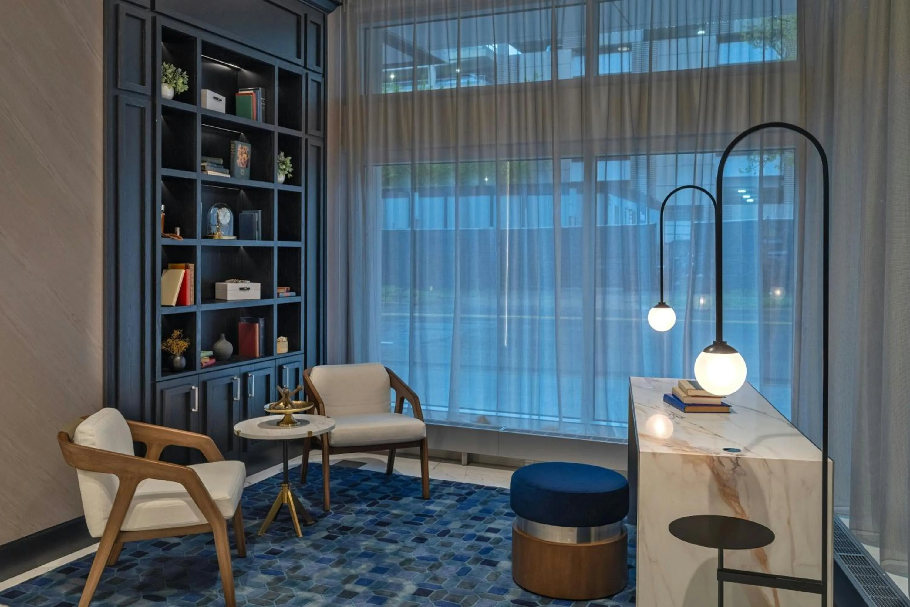 Lobby or reception in The Vanguard Ann Arbor, Autograph Collection