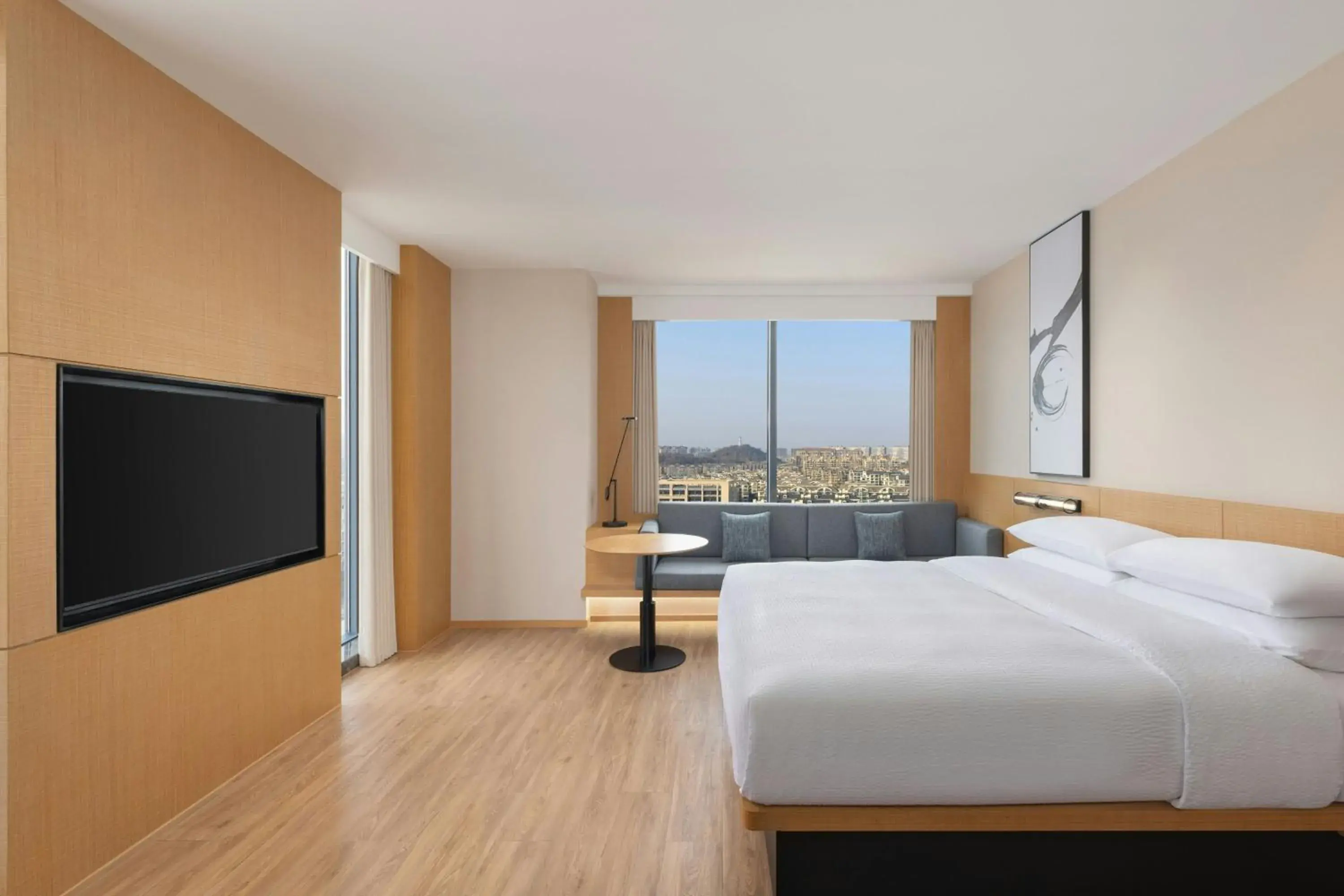 Business King Room with City View in Fairfield by Marriott Hangzhou Yuhang Business King Room with City View in Fairfield by Marriott Hangzhou Yuhang