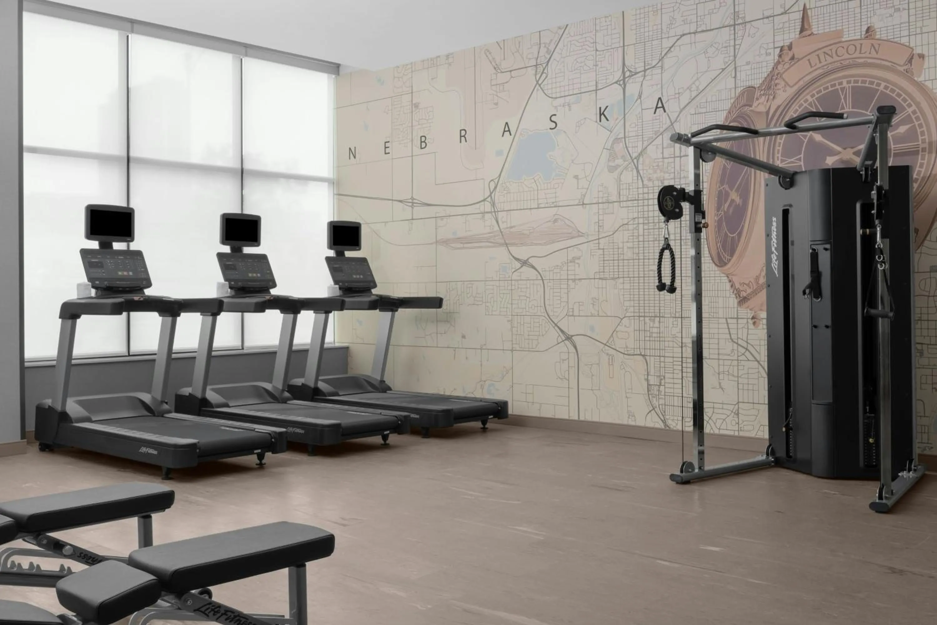 Fitness centre/facilities in Residence Inn by Marriott Lincoln Downtown