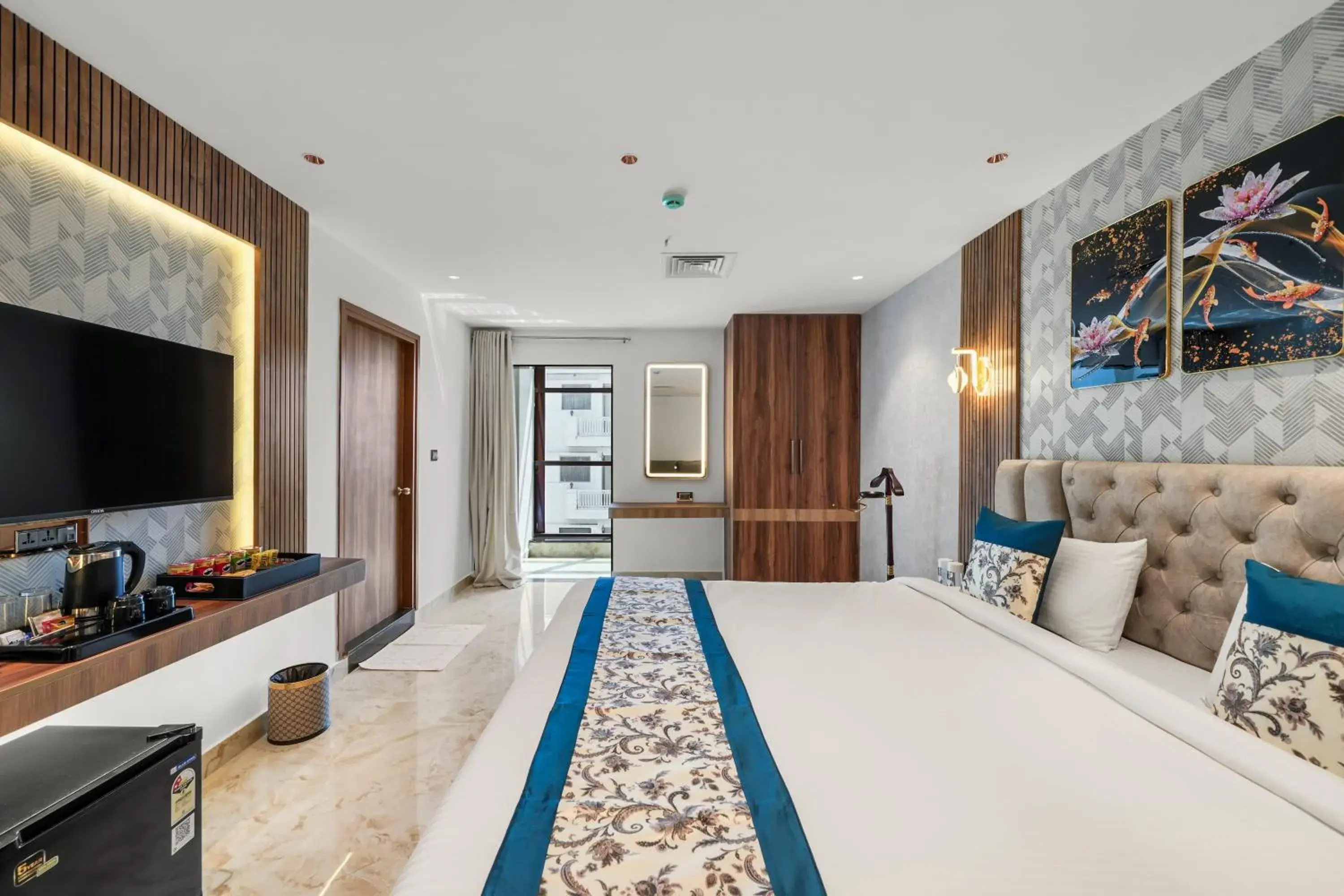 View (from property/room), Bed in Hotel Grand Kasturi View (from property/room), Bed in Hotel Grand Kasturi