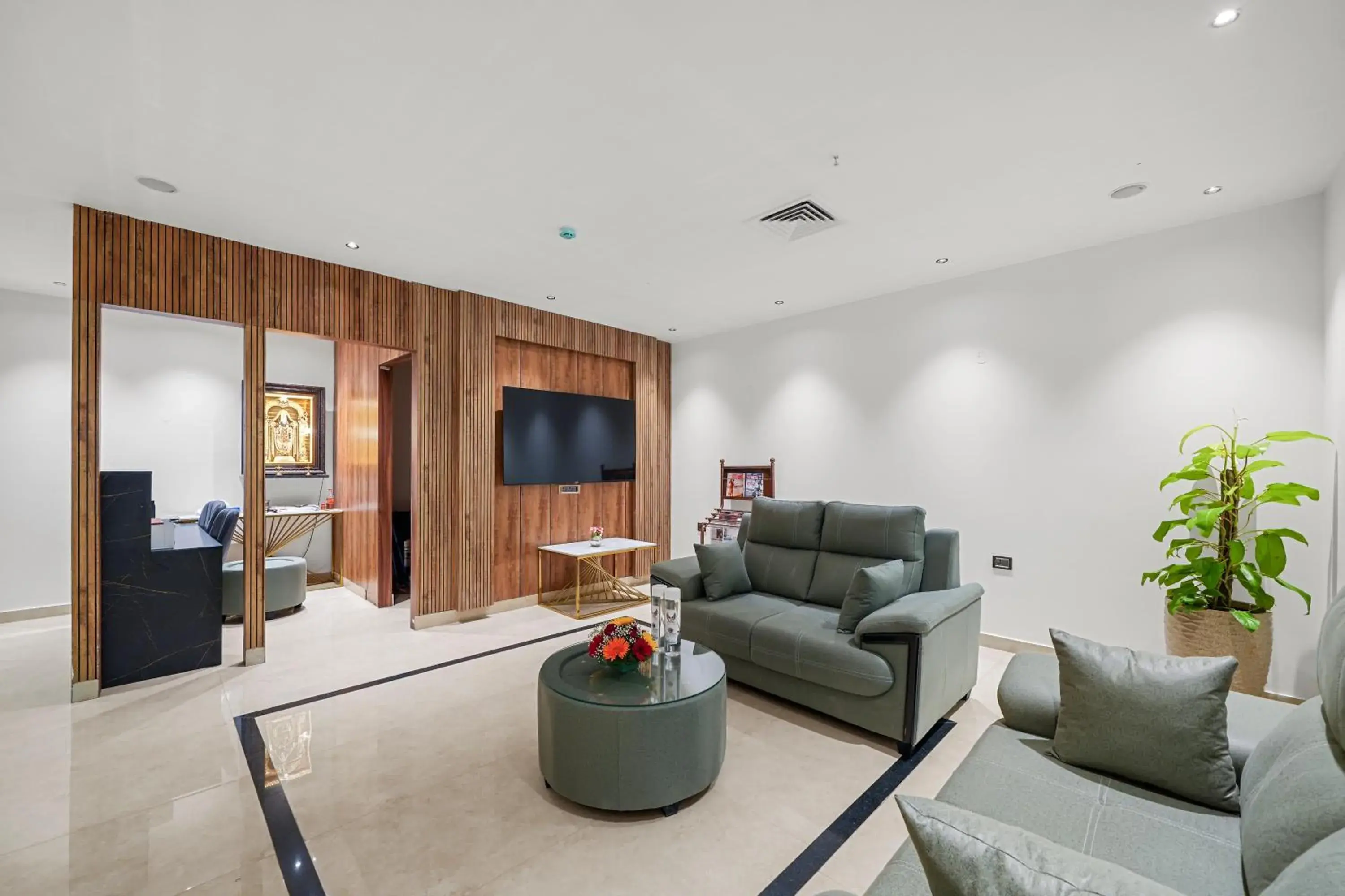 Lobby or reception in Hotel Grand Kasturi Lobby or reception in Hotel Grand Kasturi