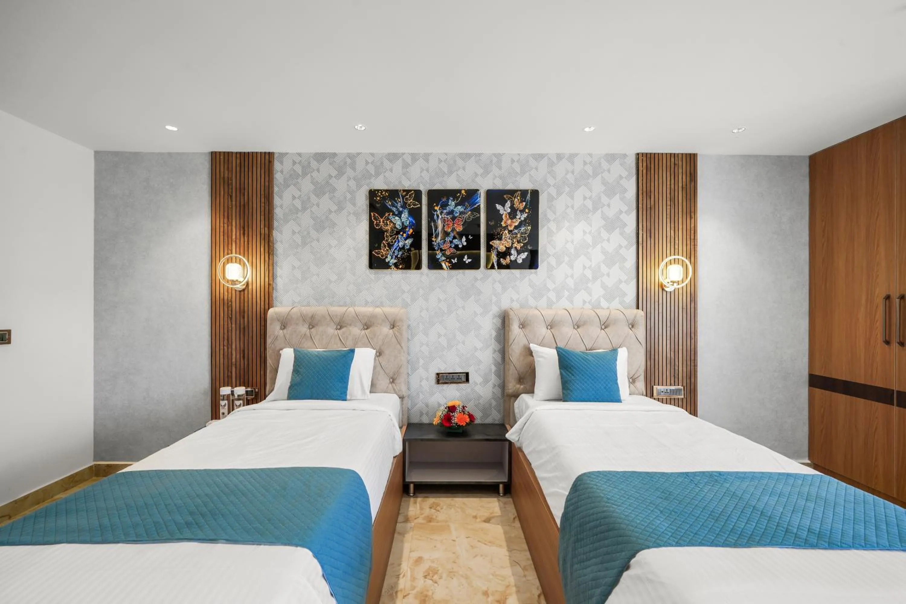 Bed in Hotel Grand Kasturi