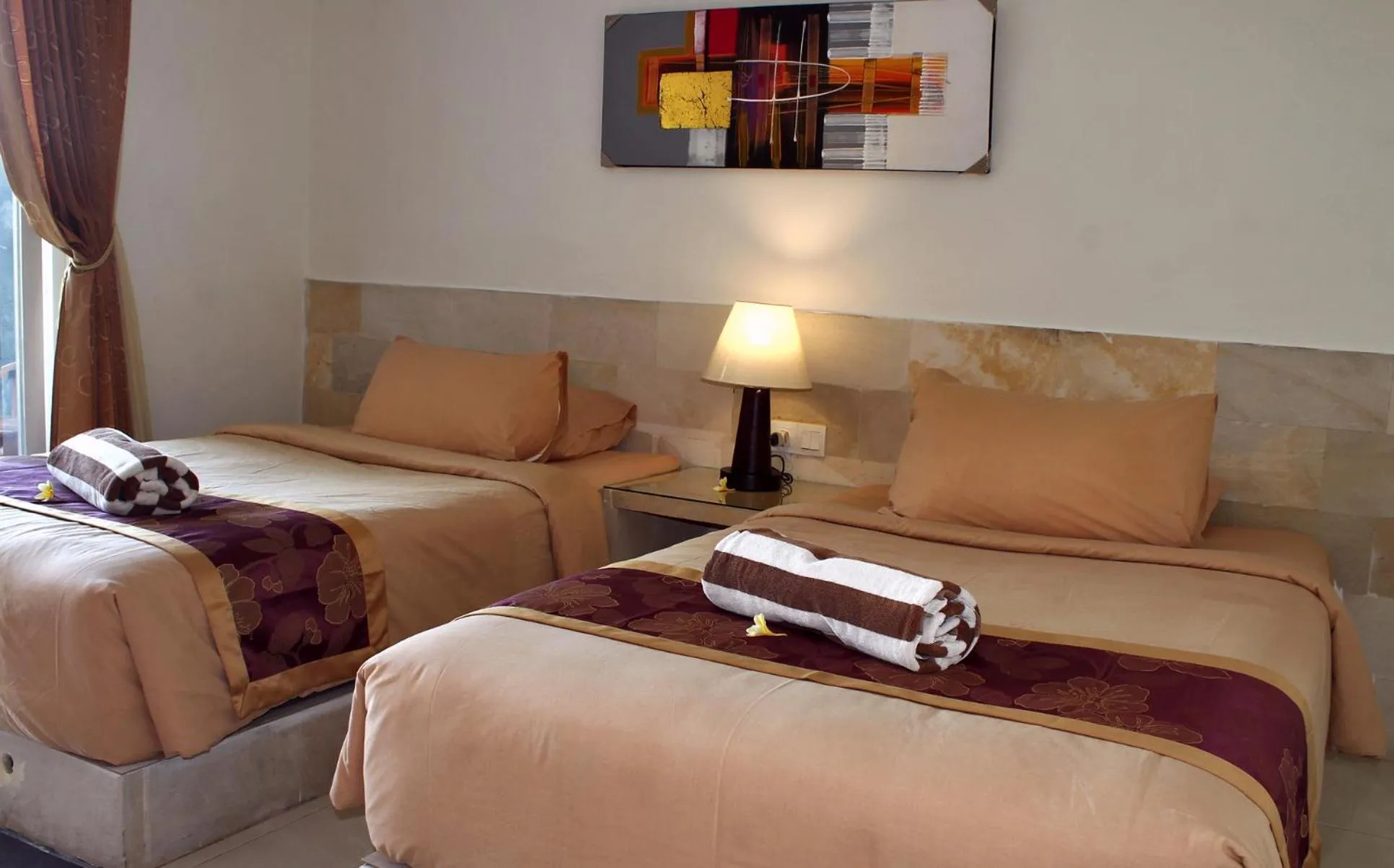 Decorative detail, Bed in Long Lane Bali Villa