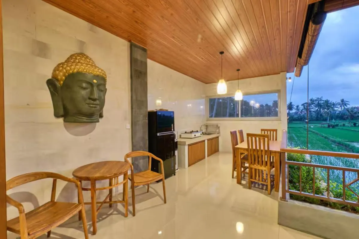 Kitchen or kitchenette in Long Lane Bali Villa