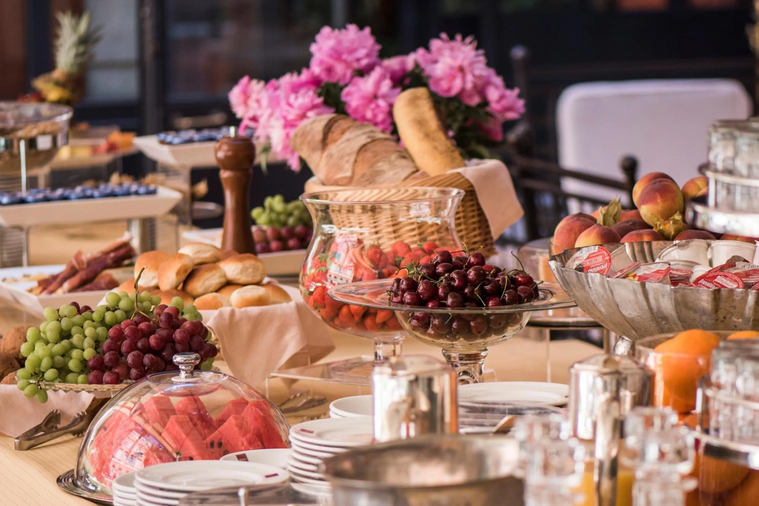 American breakfast in Hotel Ponte Sisto