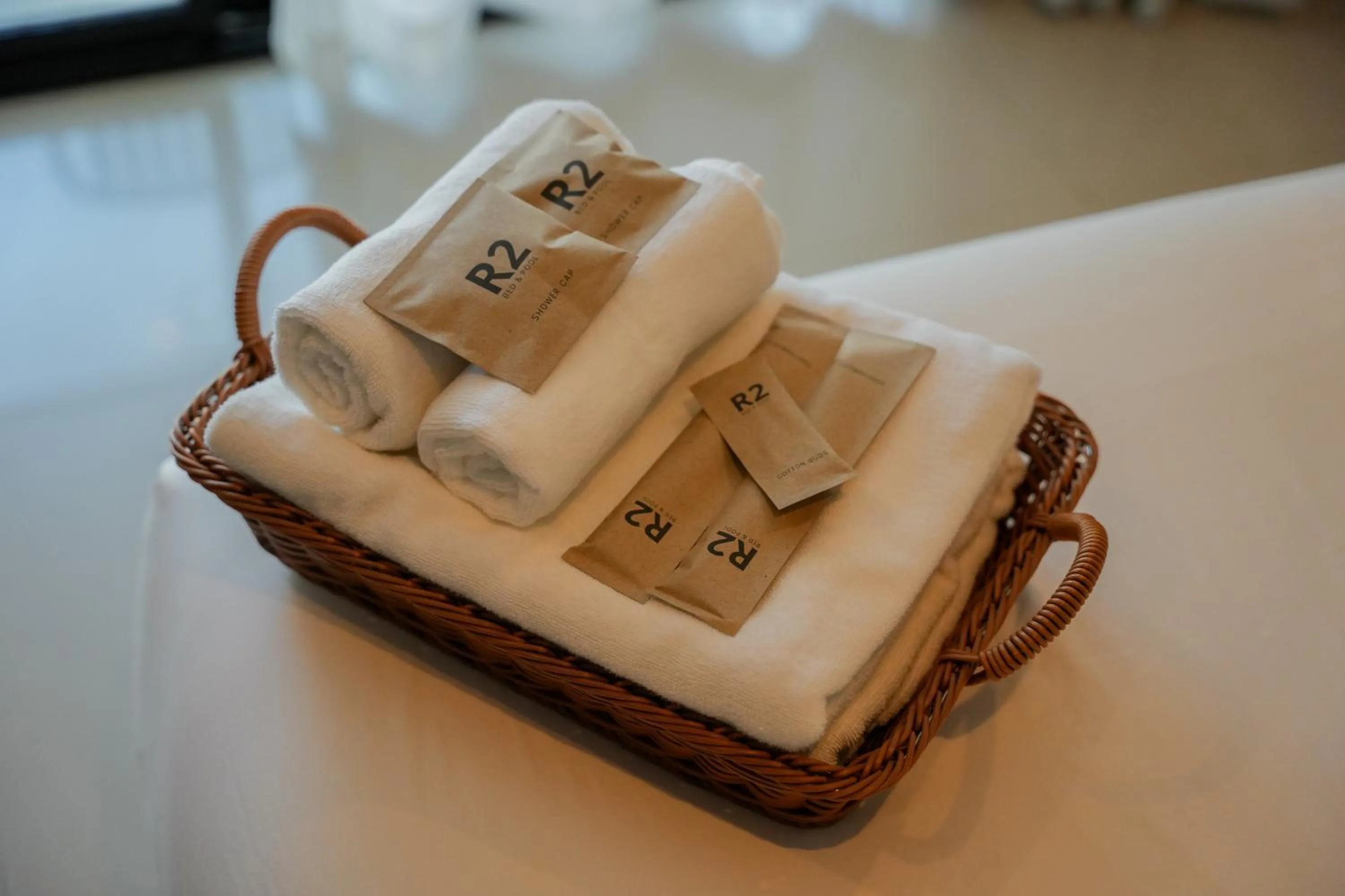 towels in R2 Bed and Pool Kanchanaburi