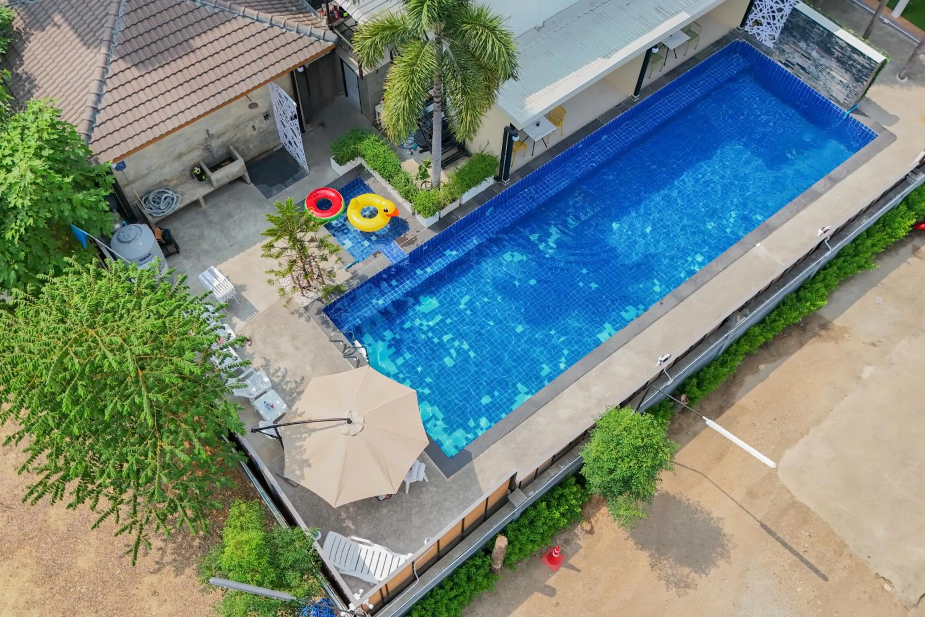 Pool view in R2 Bed and Pool Kanchanaburi