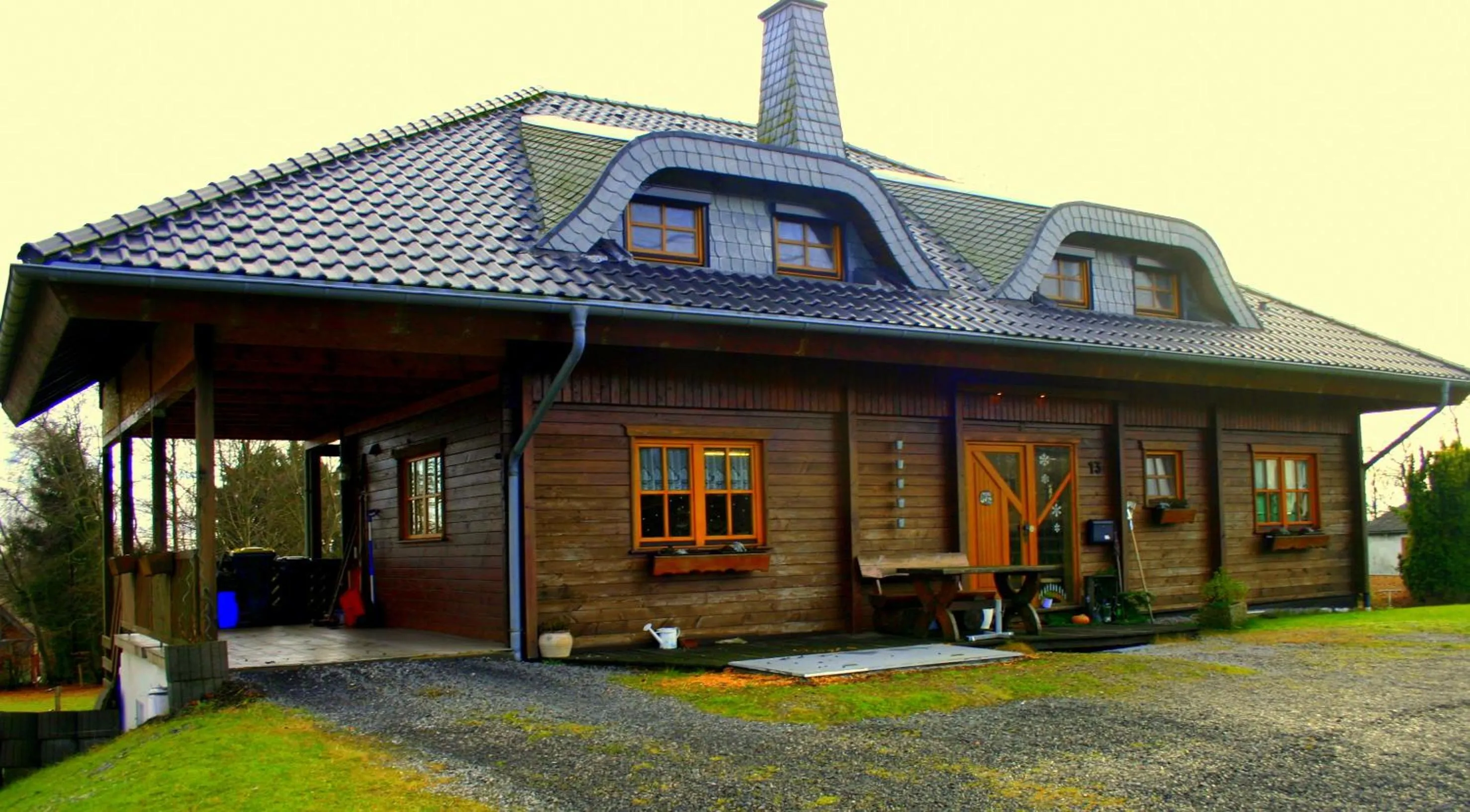 Facade/entrance in Ferien bei Freunden im Holzhaus