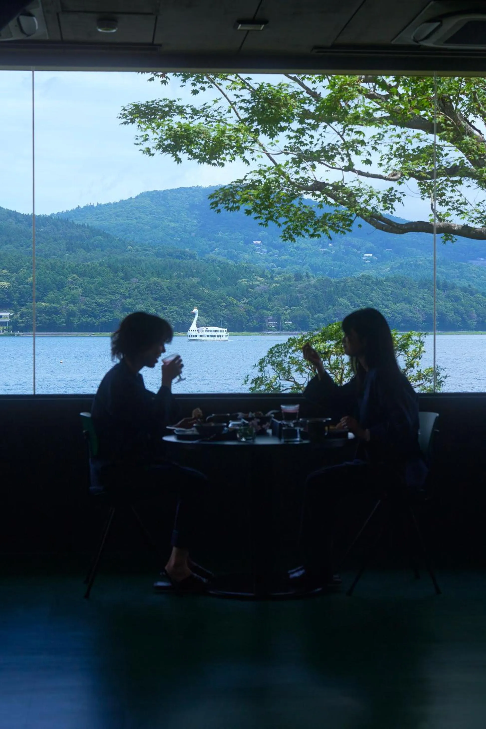 Dining area in Mt Fuji View and Private Sauna Ryokan Shizuku