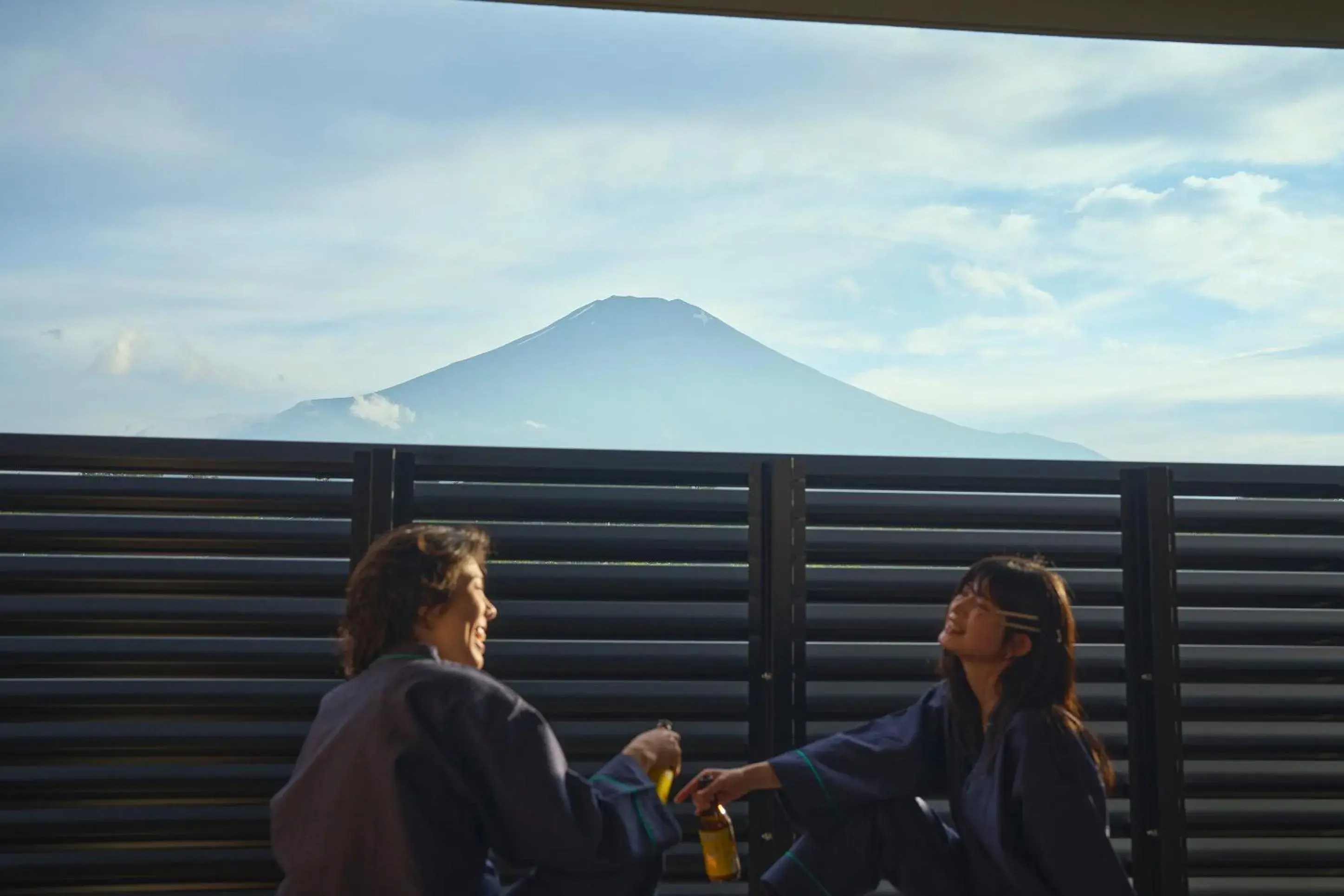 Balcony/Terrace in Mt Fuji View and Private Sauna Ryokan Shizuku Balcony/Terrace in Mt Fuji View and Private Sauna Ryokan Shizuku