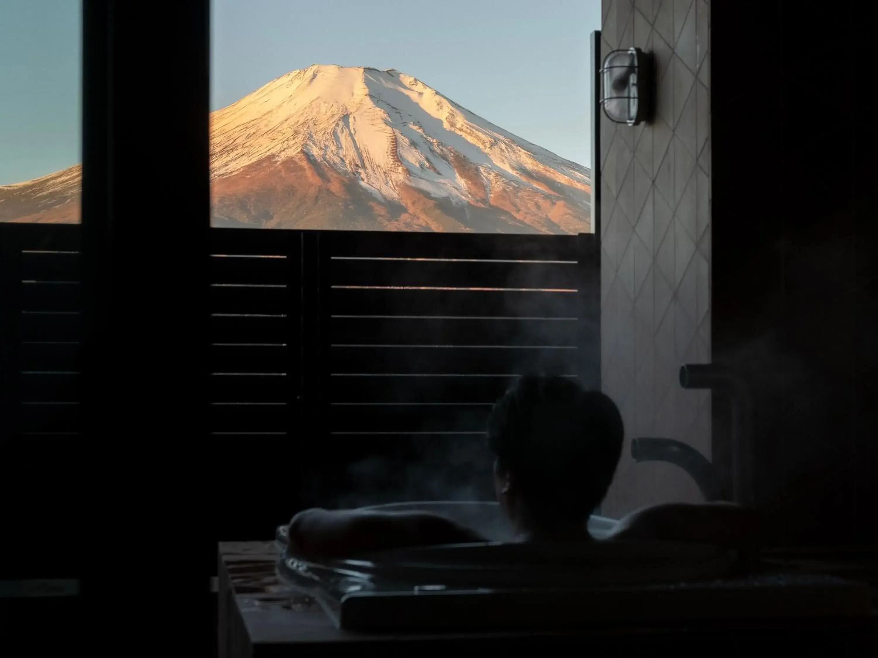 Open Air Bath in Mt Fuji View and Private Sauna Ryokan Shizuku Open Air Bath in Mt Fuji View and Private Sauna Ryokan Shizuku