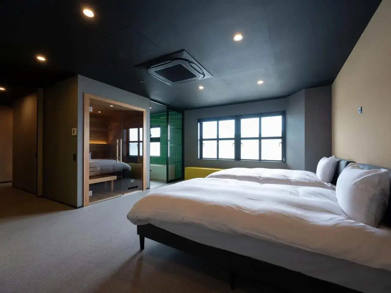 View (from property/room), Bed in Mt Fuji View and Private Sauna Ryokan Shizuku View (from property/room), Bed in Mt Fuji View and Private Sauna Ryokan Shizuku