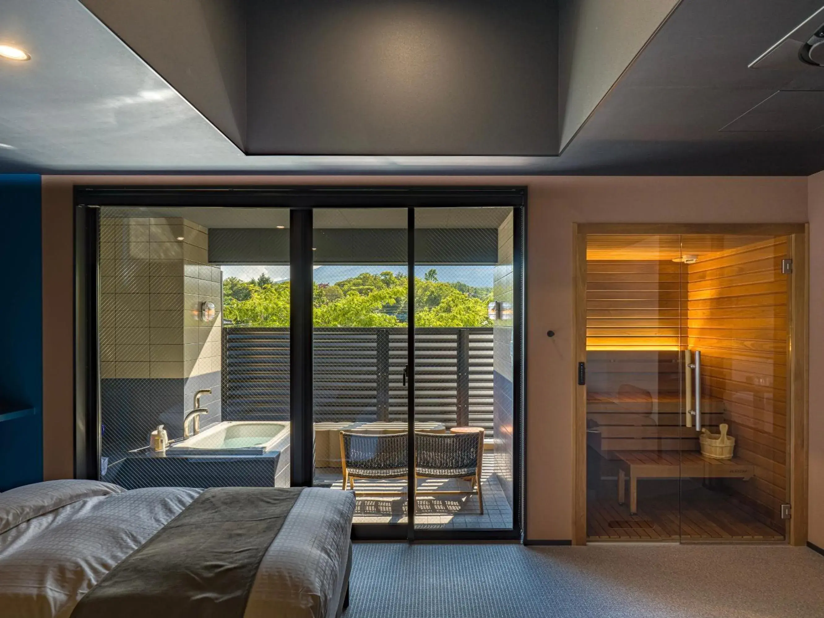 Photo of the whole room, Bed in Mt Fuji View and Private Sauna Ryokan Shizuku Photo of the whole room, Bed in Mt Fuji View and Private Sauna Ryokan Shizuku