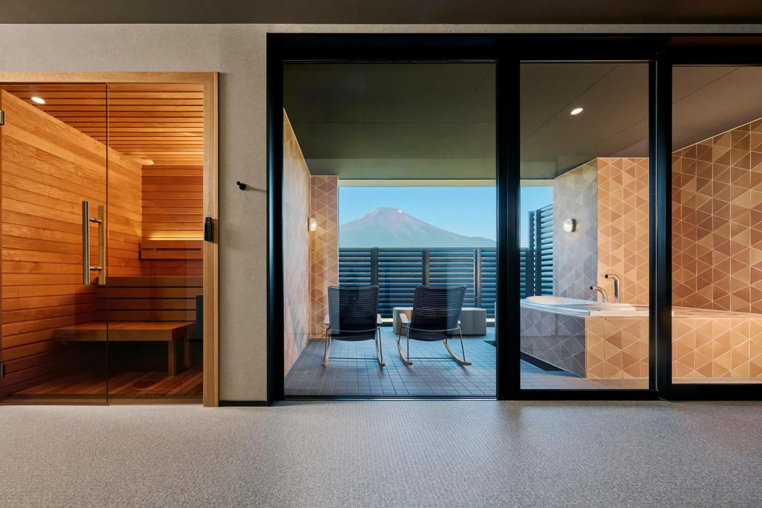 Sauna, Bed in Mt Fuji View and Private Sauna Ryokan Shizuku Sauna, Bed in Mt Fuji View and Private Sauna Ryokan Shizuku