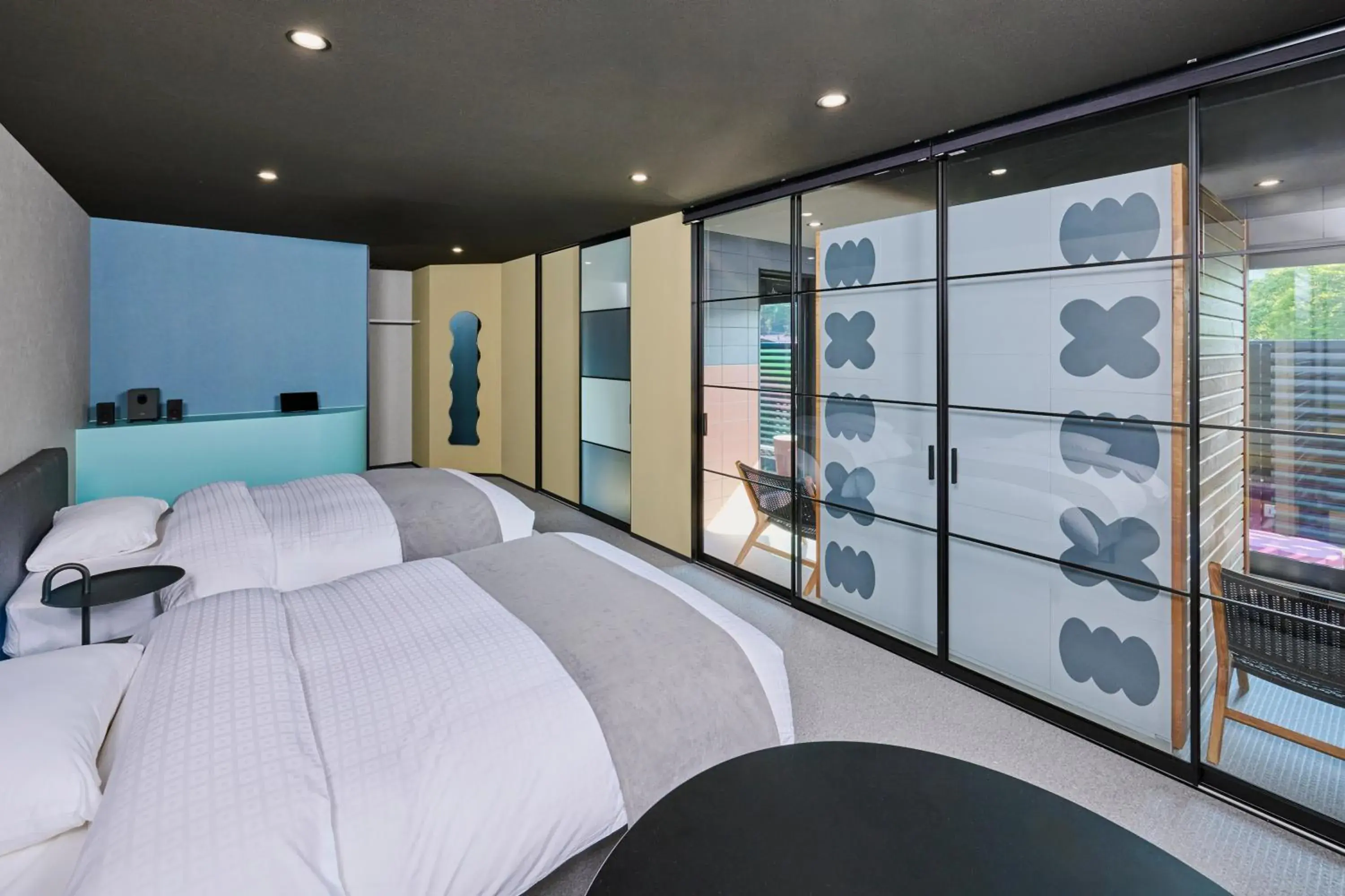 Bed in Mt Fuji View and Private Sauna Ryokan Shizuku Bed in Mt Fuji View and Private Sauna Ryokan Shizuku