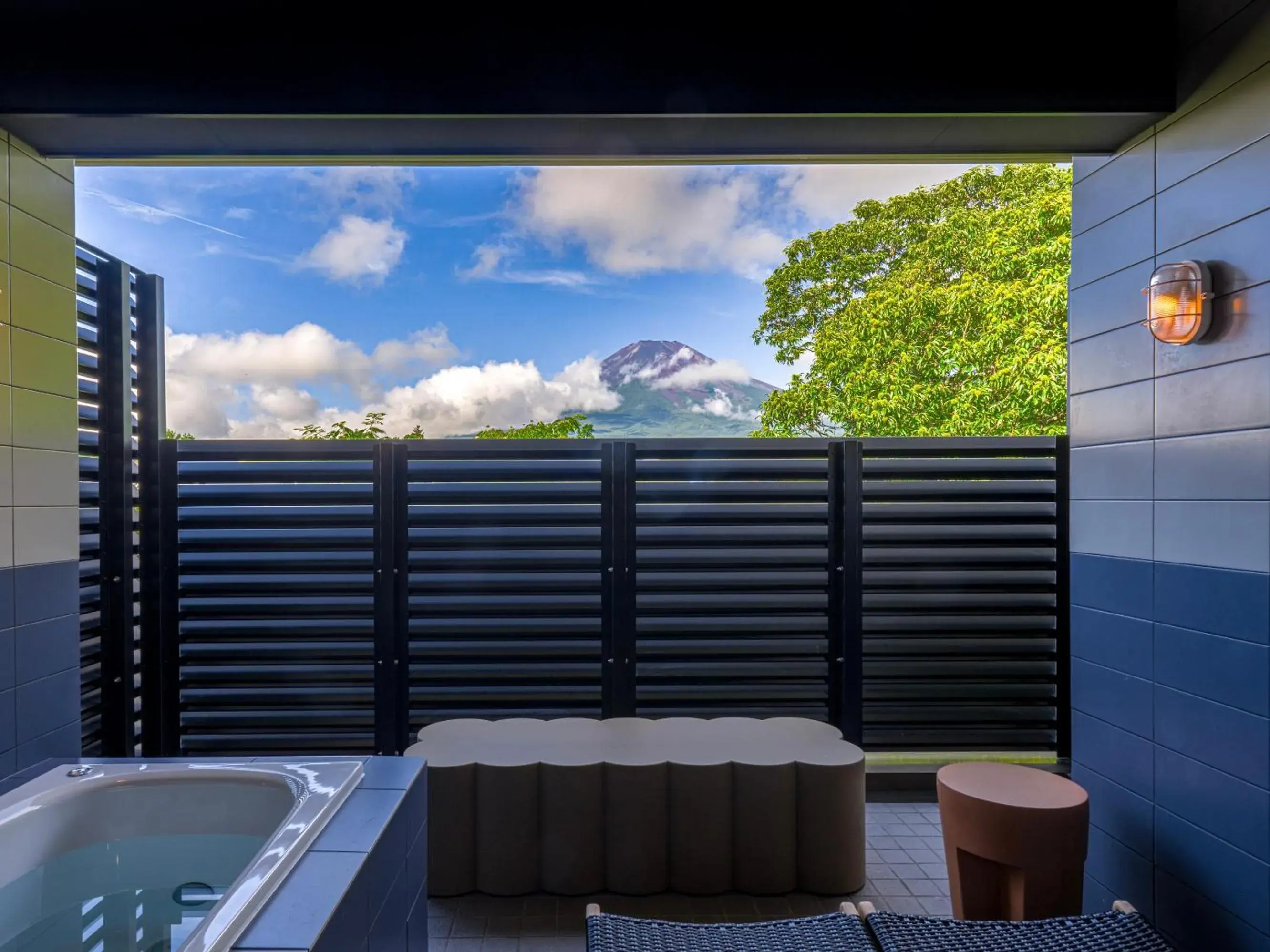 Balcony/Terrace in Mt Fuji View and Private Sauna Ryokan Shizuku Balcony/Terrace in Mt Fuji View and Private Sauna Ryokan Shizuku