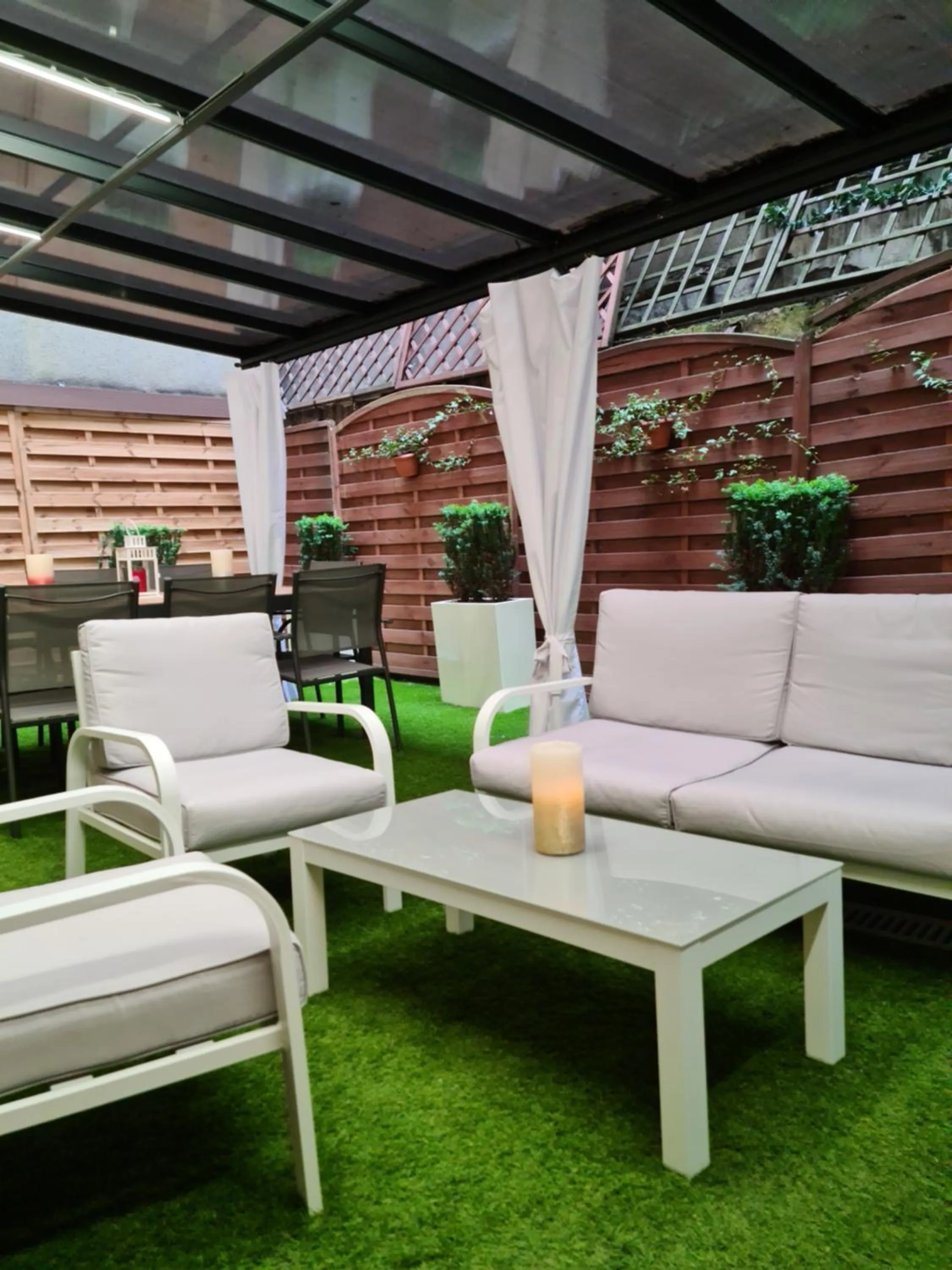 Patio in Amber Hostel