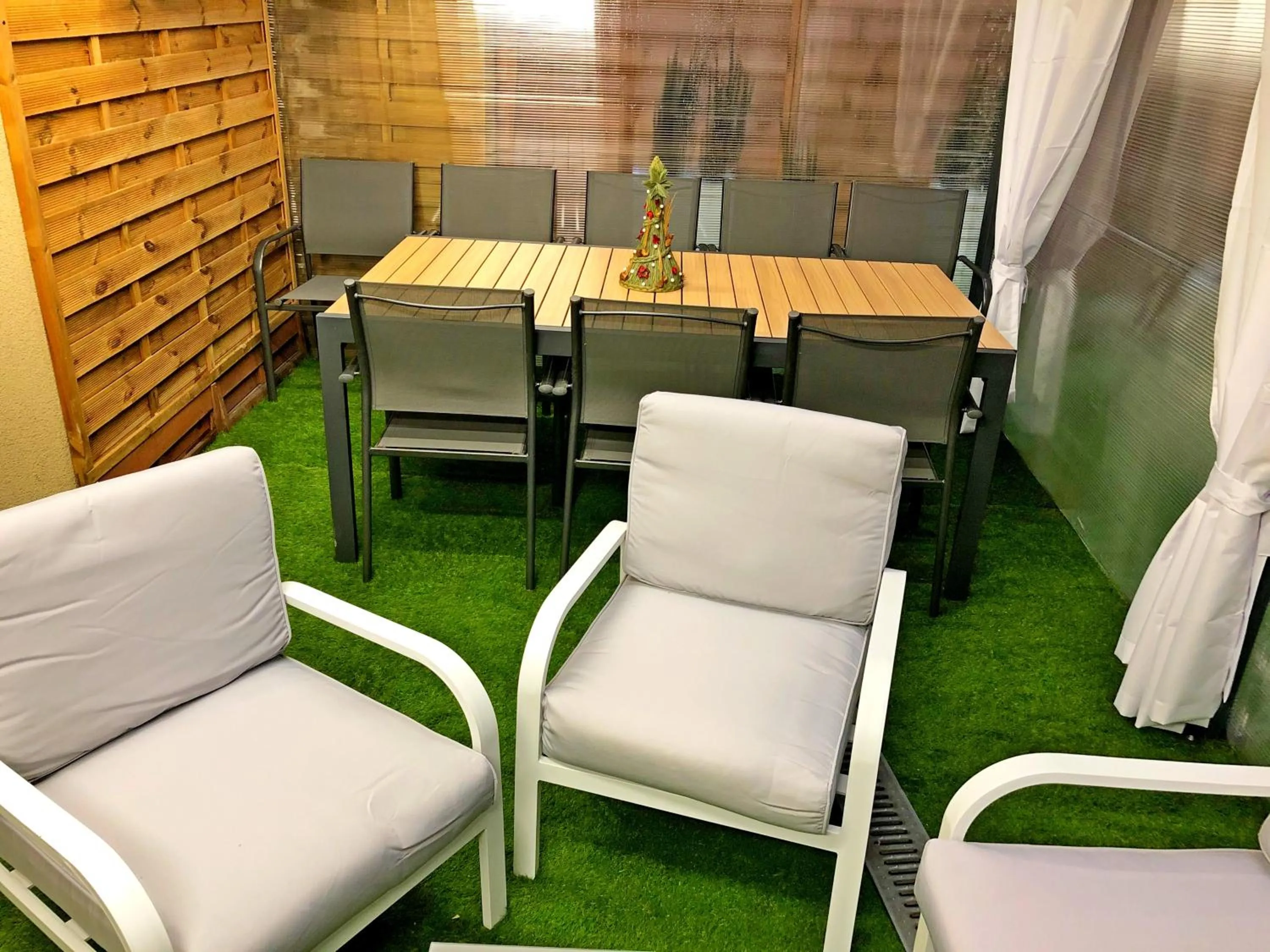 Patio in Amber Hostel