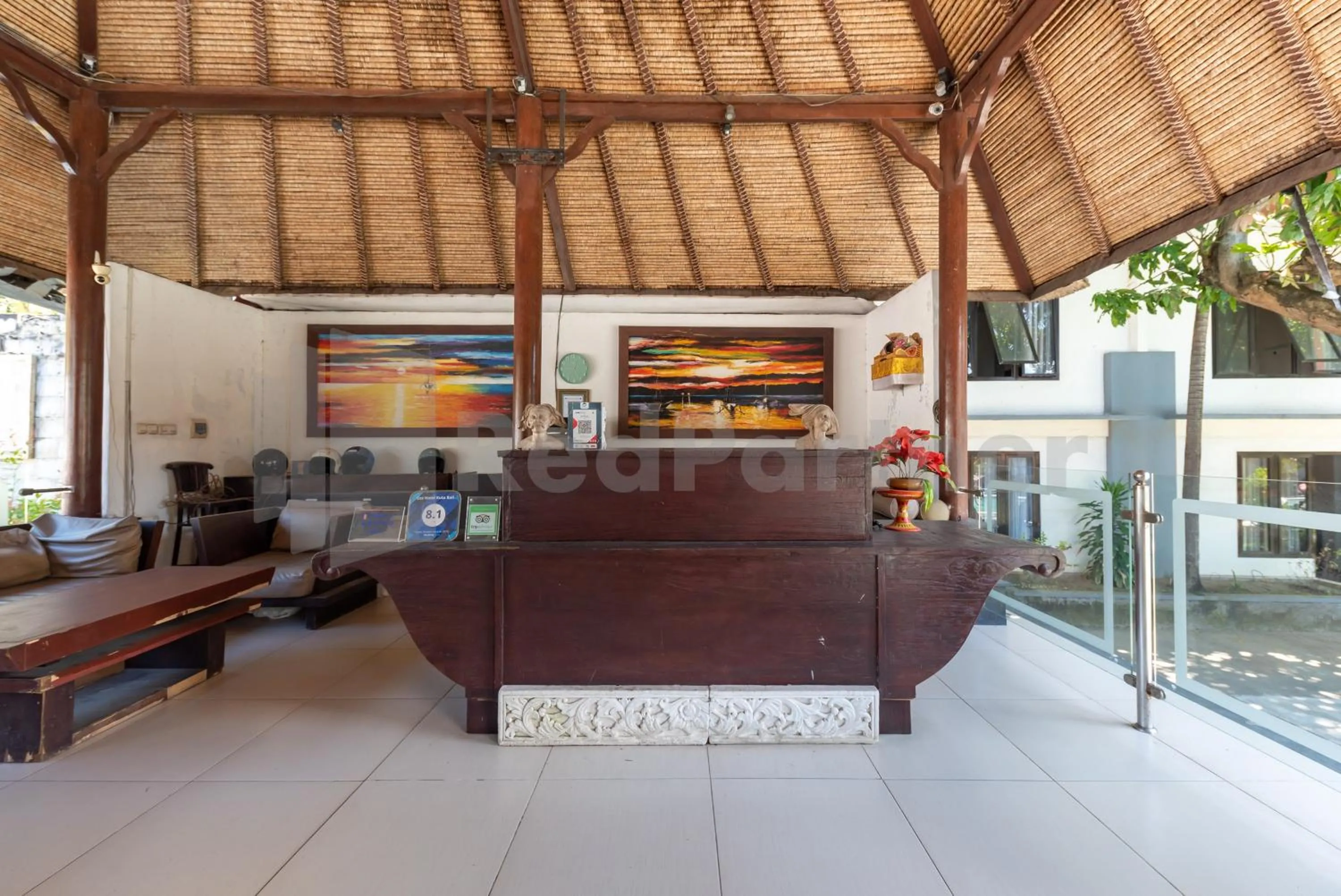 Lobby or reception in Ozz Hotel Kuta Bali manage by Ozz Group