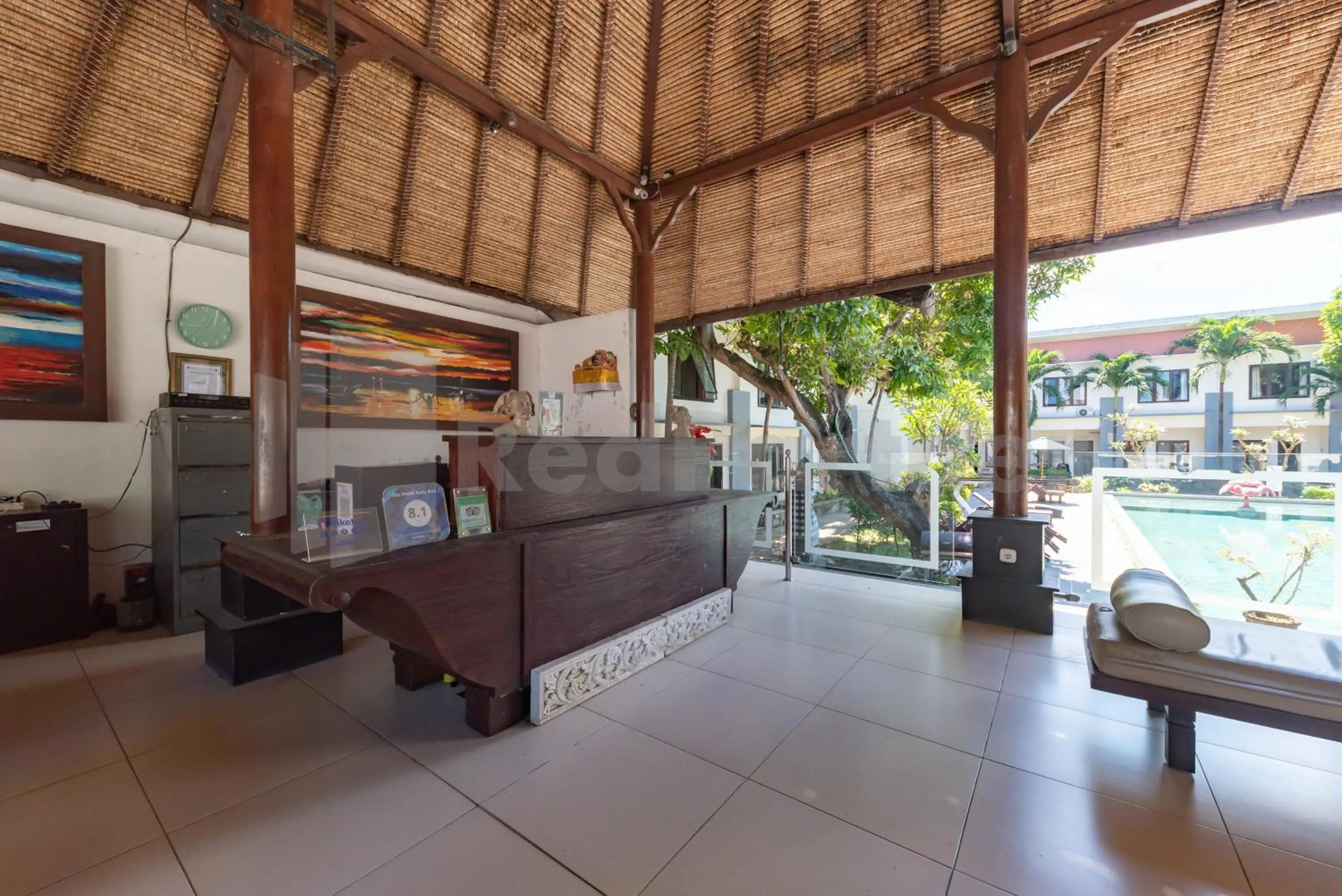 Lobby or reception in Ozz Hotel Kuta Bali manage by Ozz Group