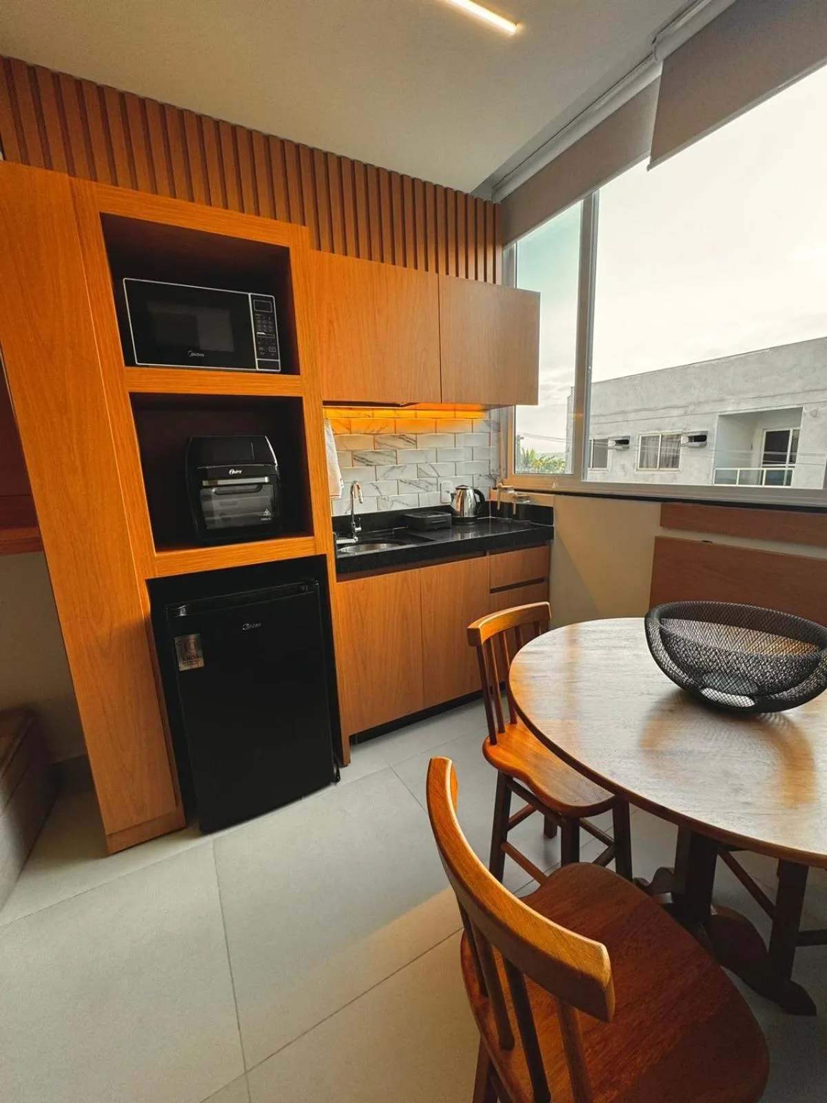 Dining area in Flat Pé na Areia Iriri 204 - Seu refúgio na Praia