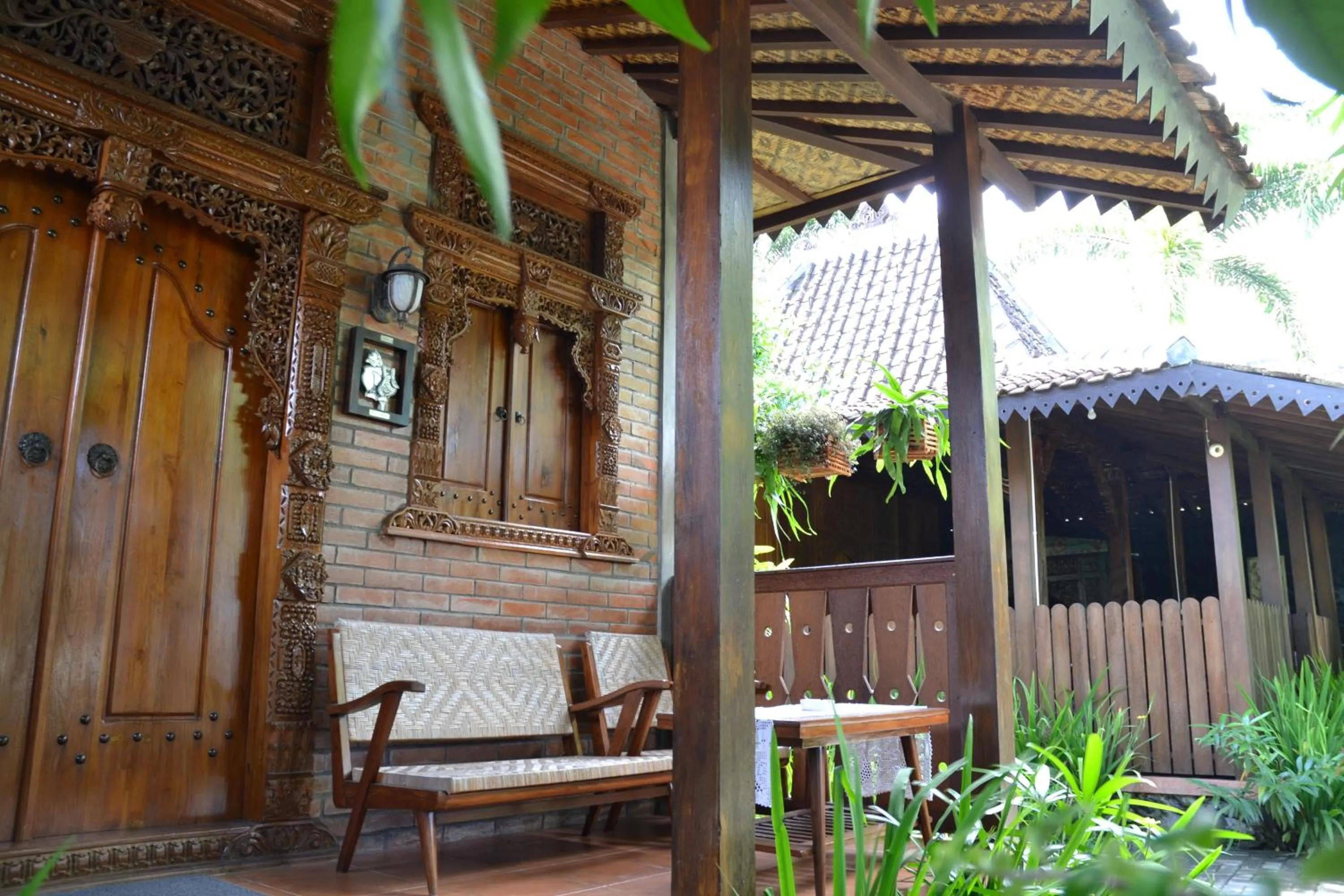 Balcony/Terrace in Ndalem Suryo Saptono Guest House