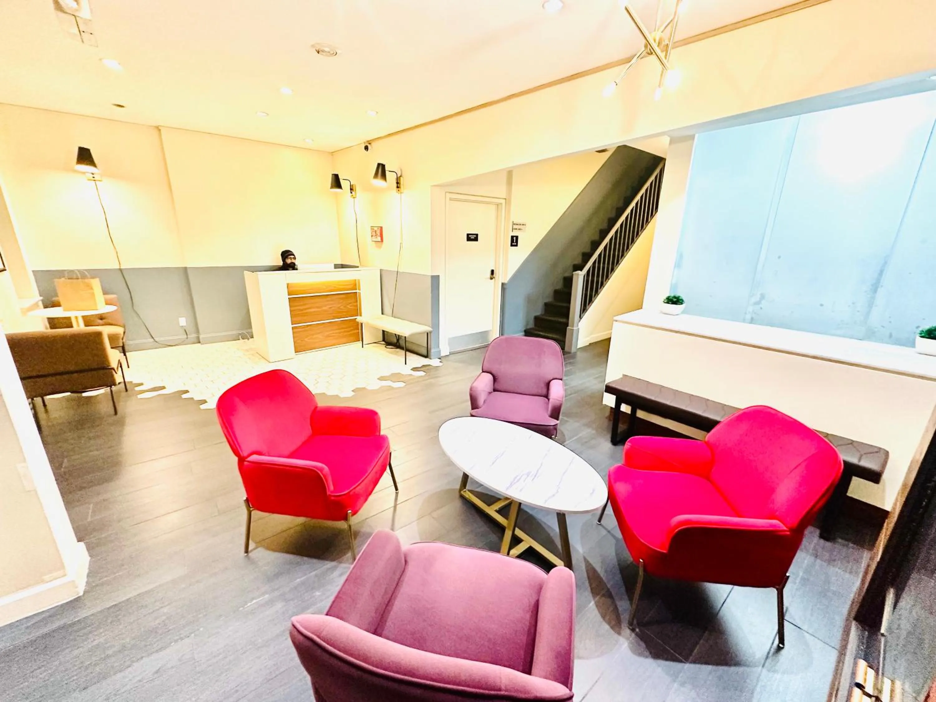 Lobby or reception in 414 Hotel