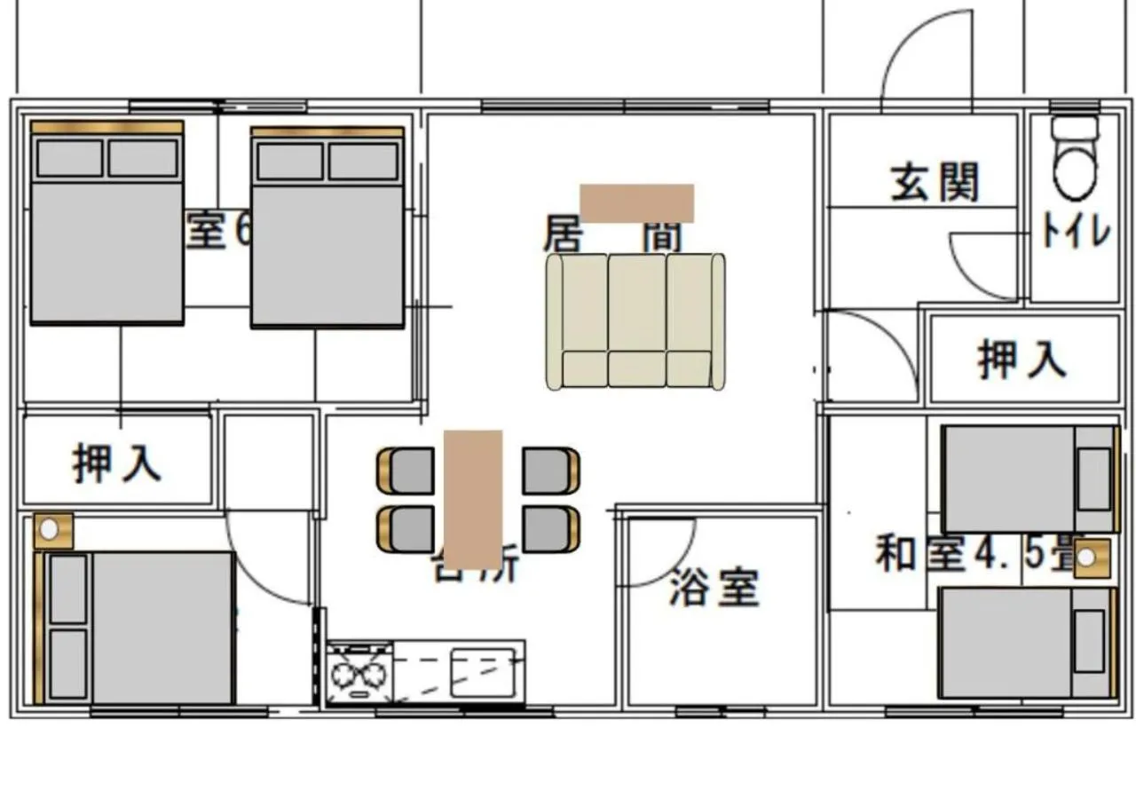Floor plan in FURANO ReLAX STAY B