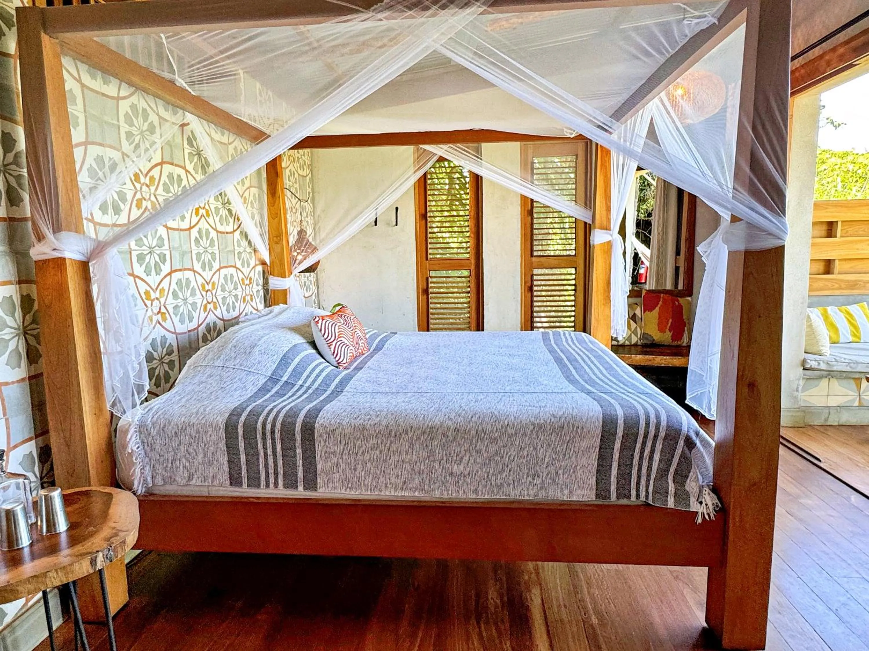 Bed in Isleta El Espino Ecolodge