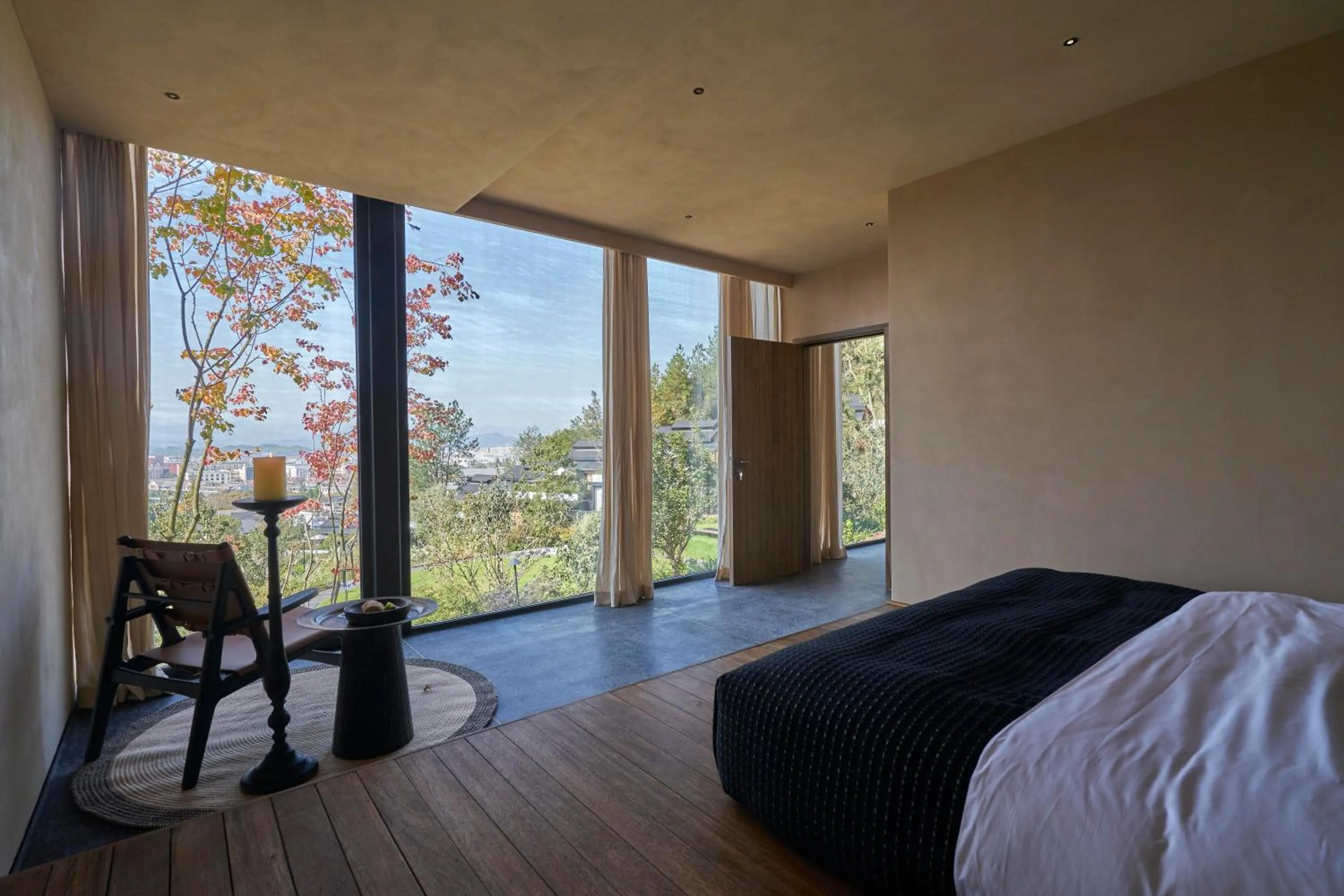 View (from property/room), Bed in Anji ke gamer wild luxury Resort villa