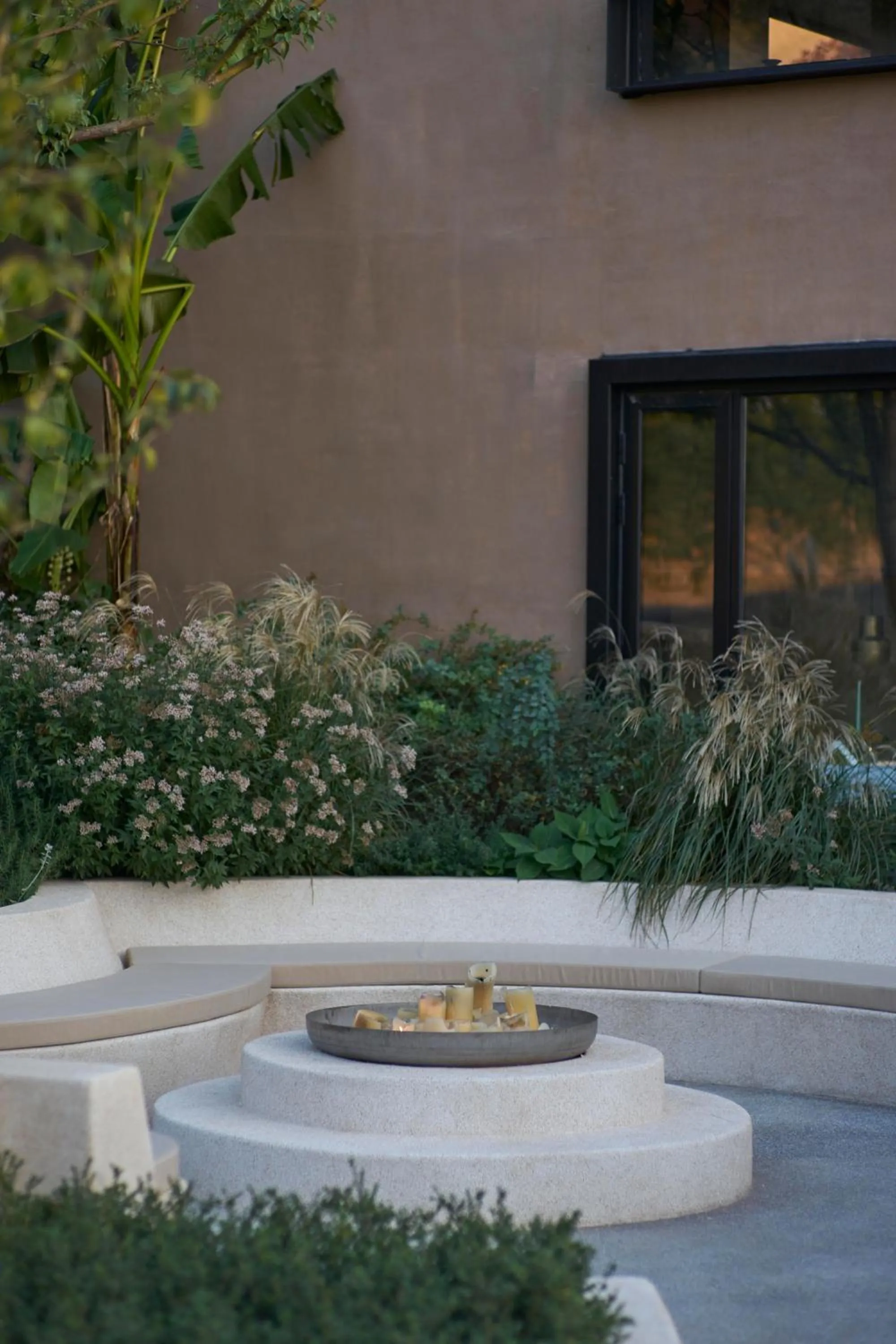 Inner courtyard view in Anji ke gamer wild luxury Resort villa