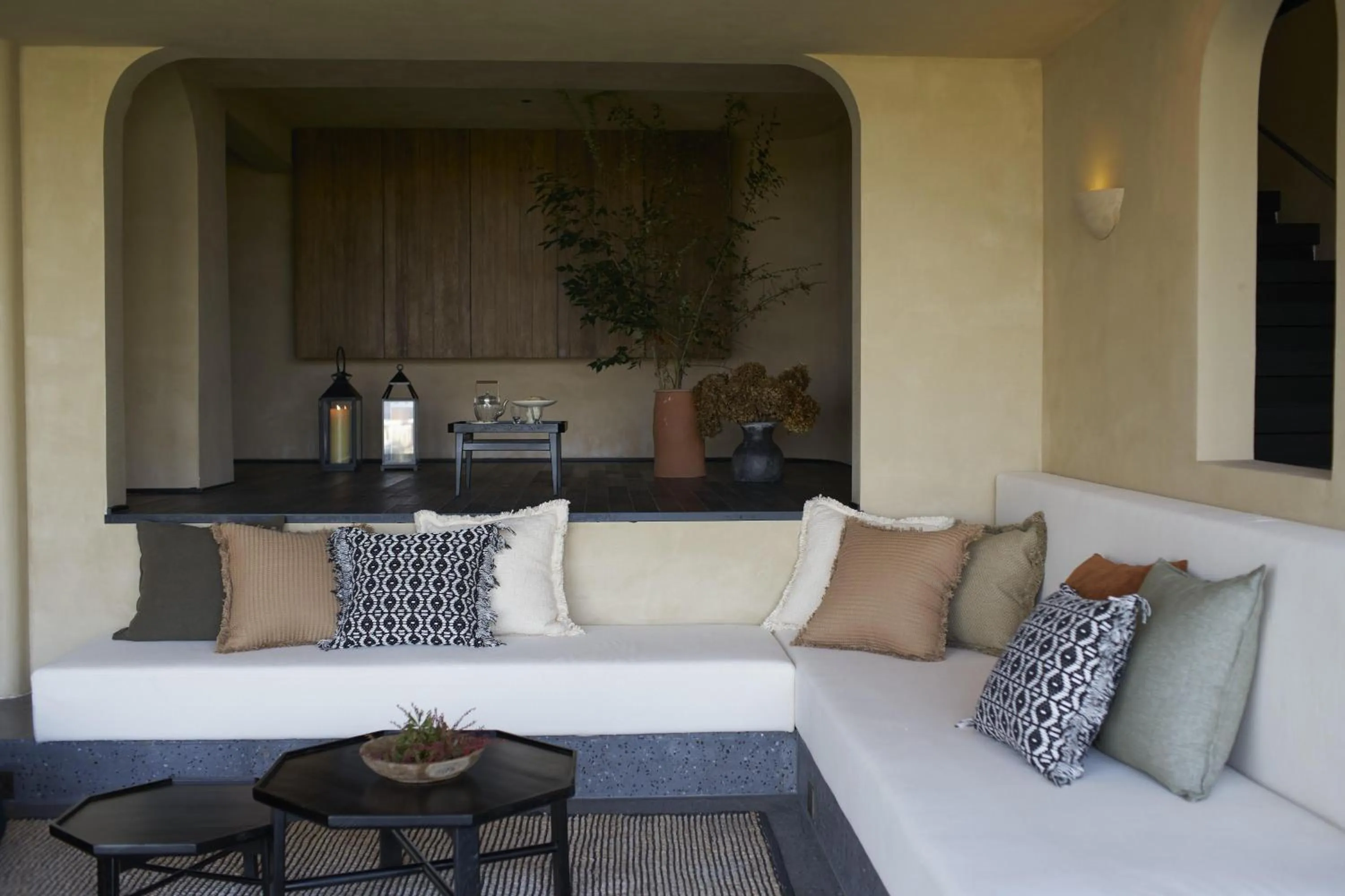 Living room in Anji ke gamer wild luxury Resort villa