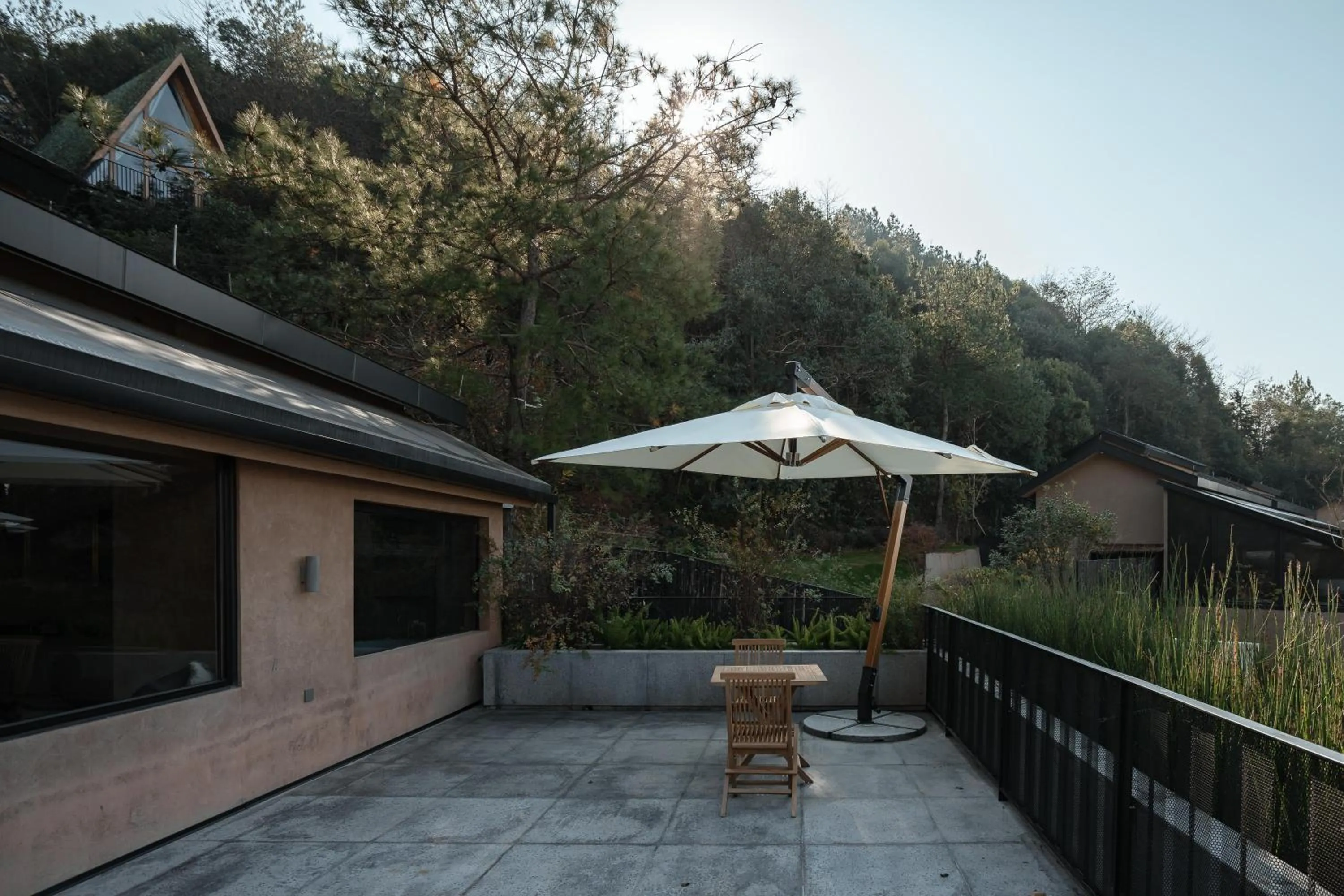 Balcony/Terrace in Anji ke gamer wild luxury Resort villa