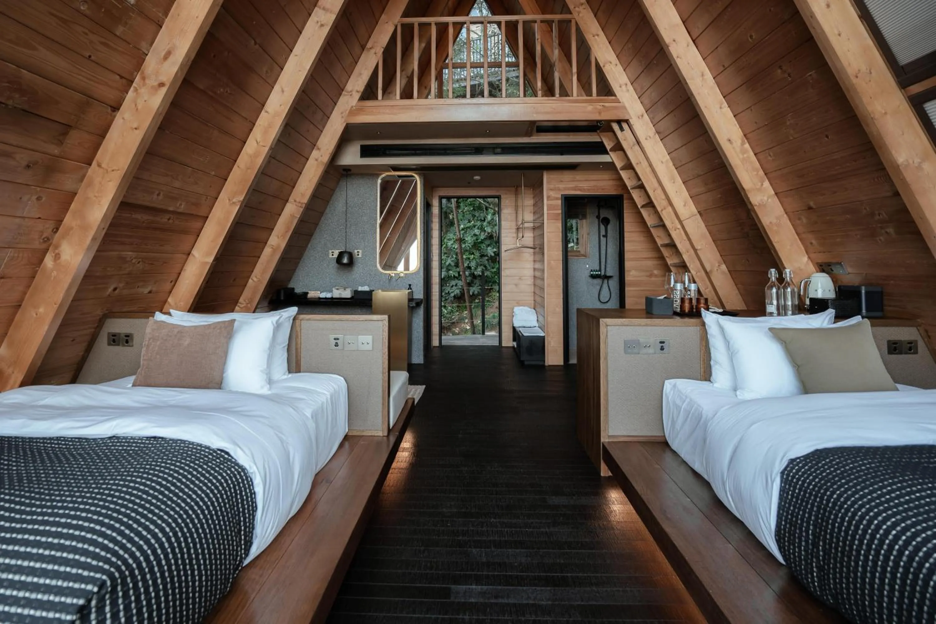 Bed in Anji ke gamer wild luxury Resort villa