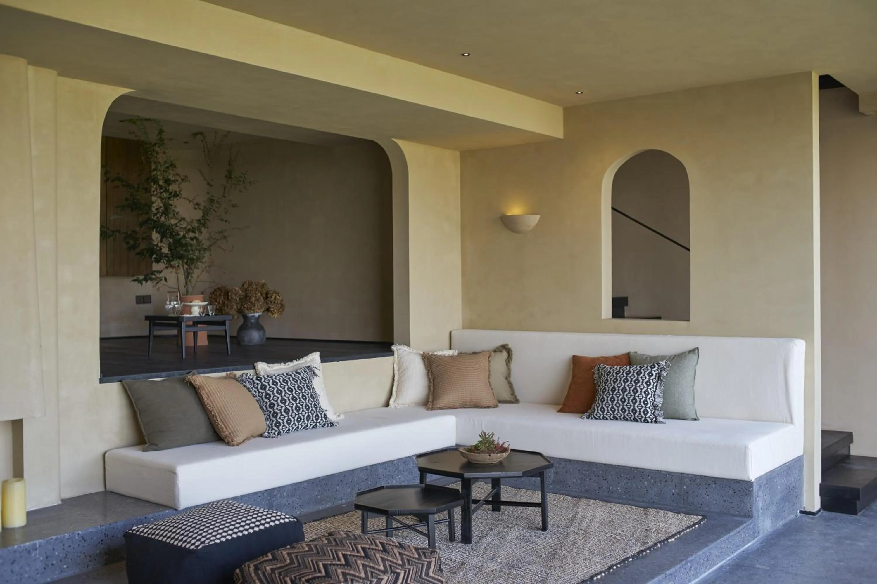 Living room in Anji ke gamer wild luxury Resort villa