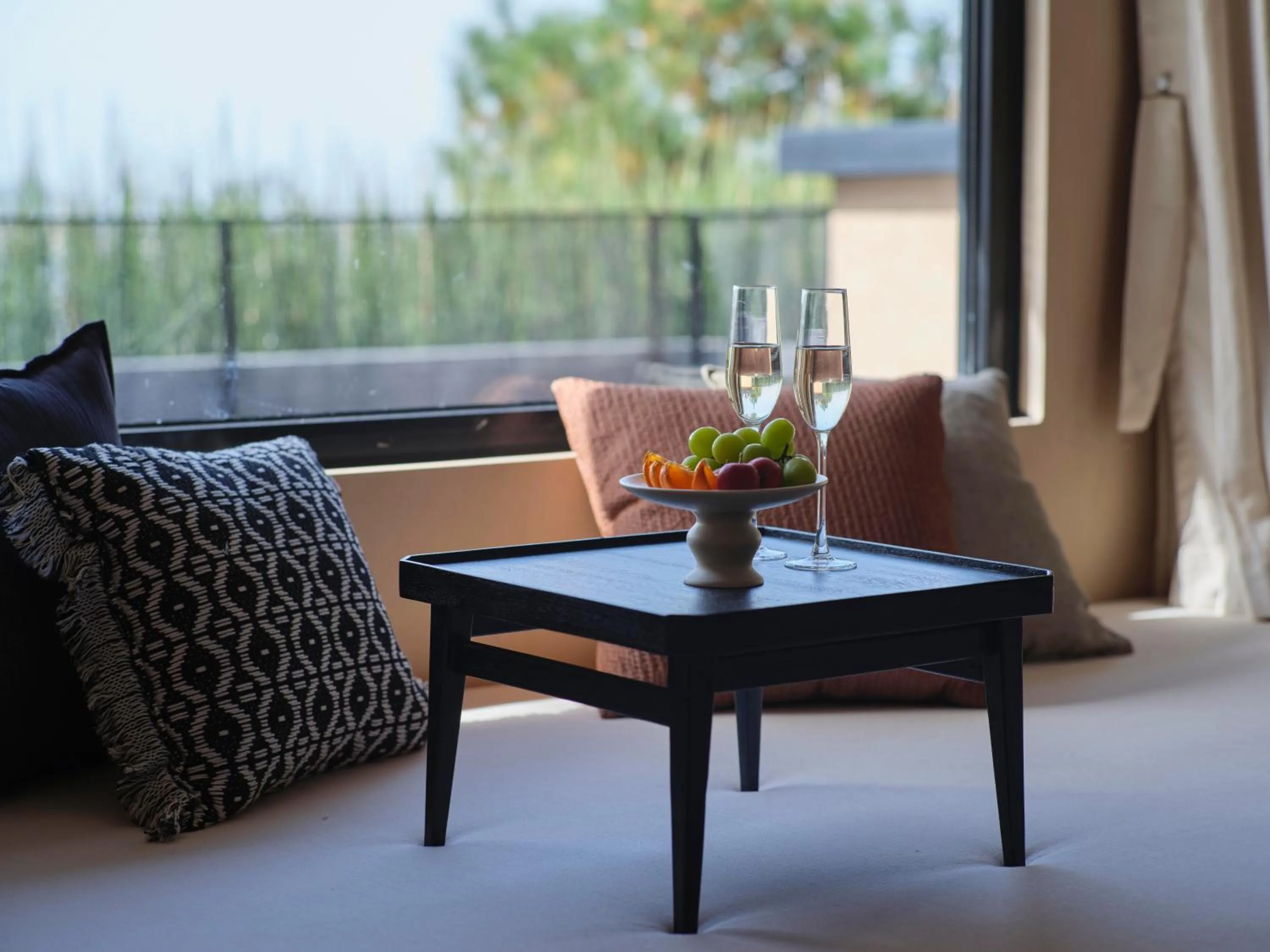 Seating area in Anji ke gamer wild luxury Resort villa