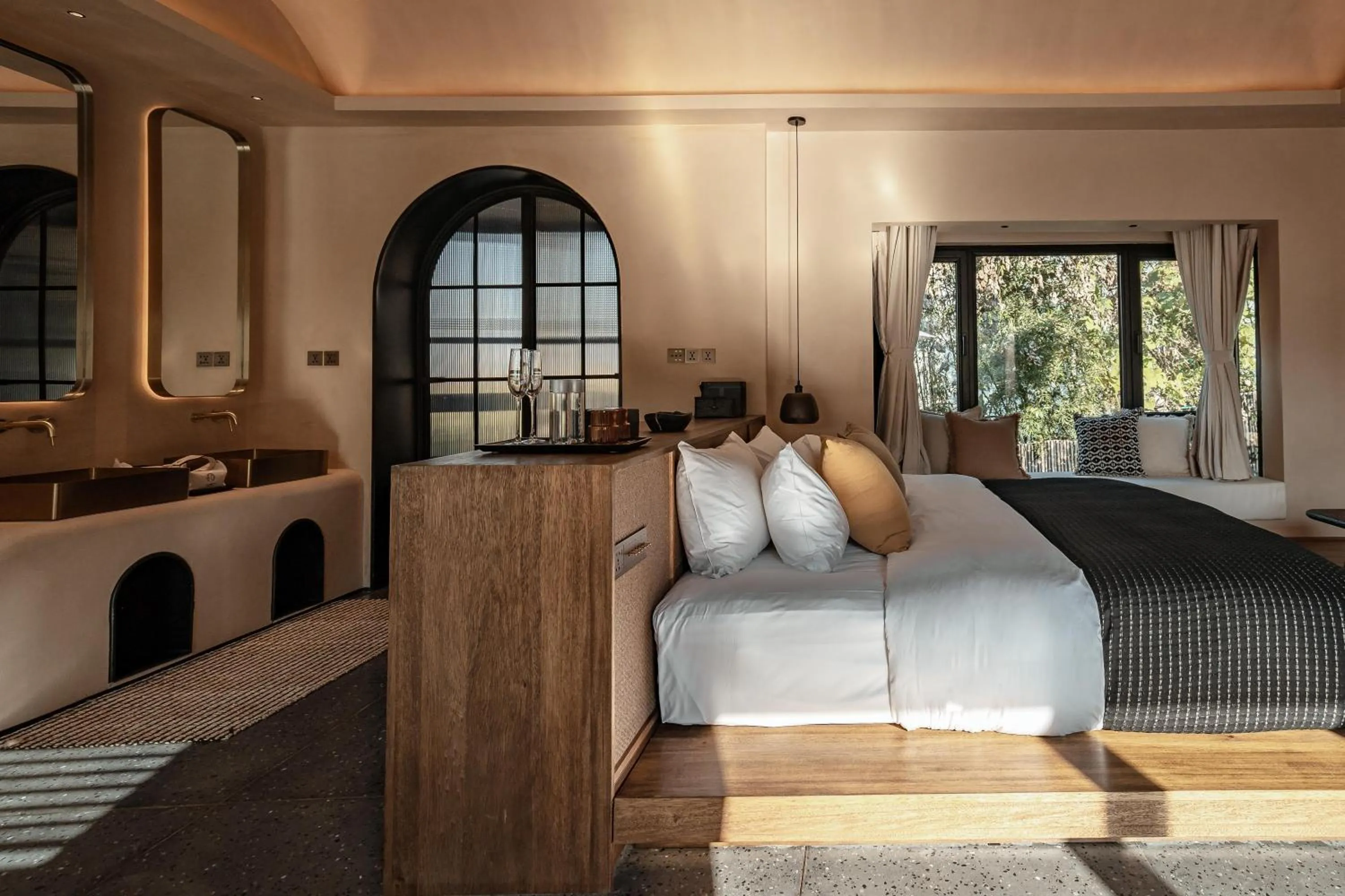 Bed in Anji ke gamer wild luxury Resort villa