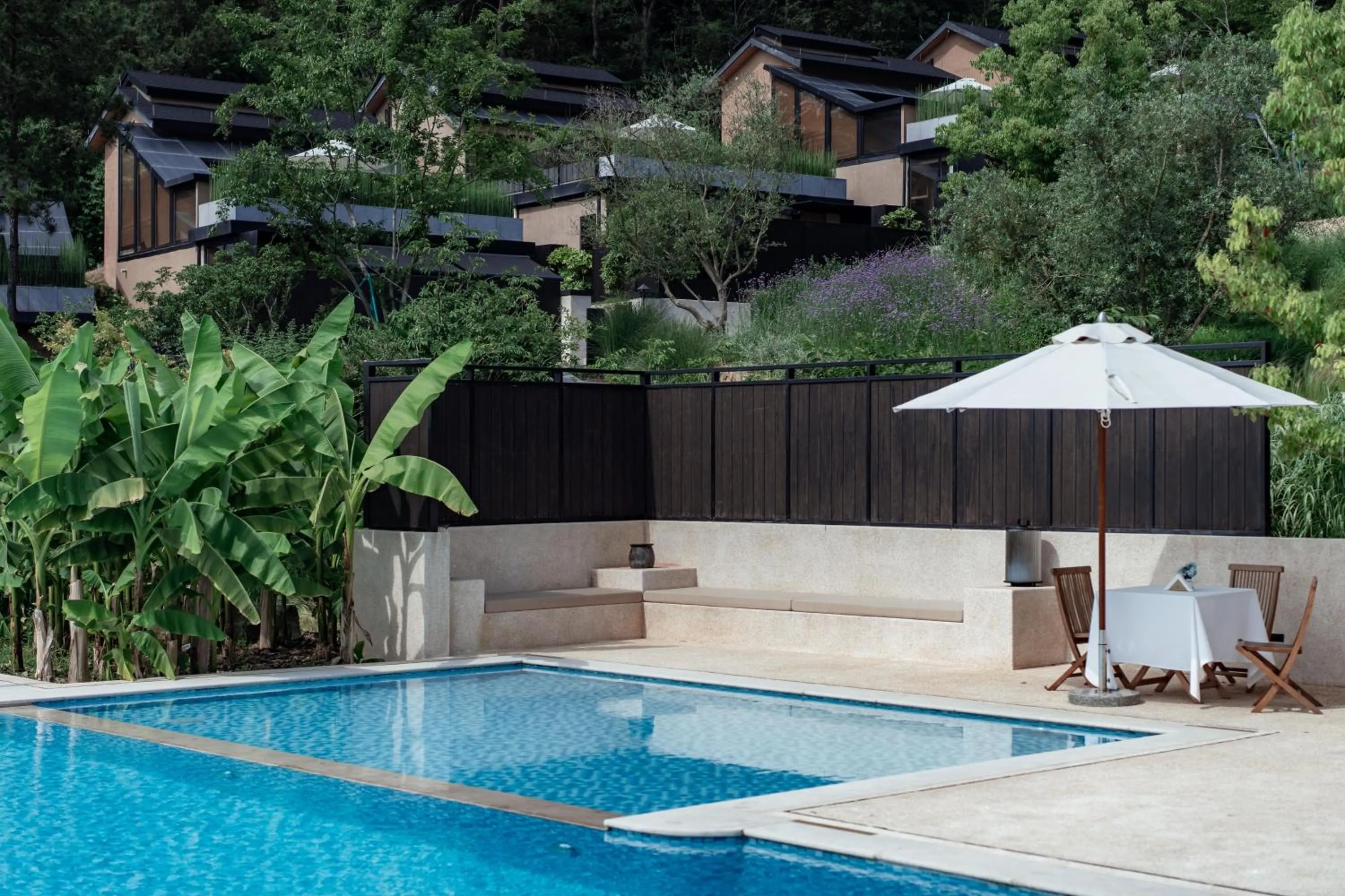 Pool view in Anji ke gamer wild luxury Resort villa