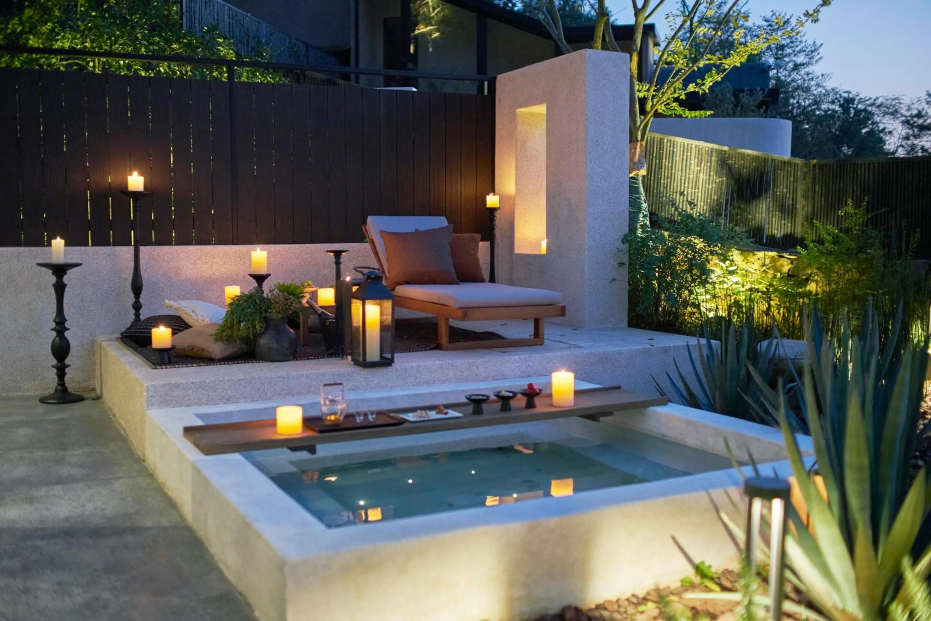 Open Air Bath in Anji ke gamer wild luxury Resort villa