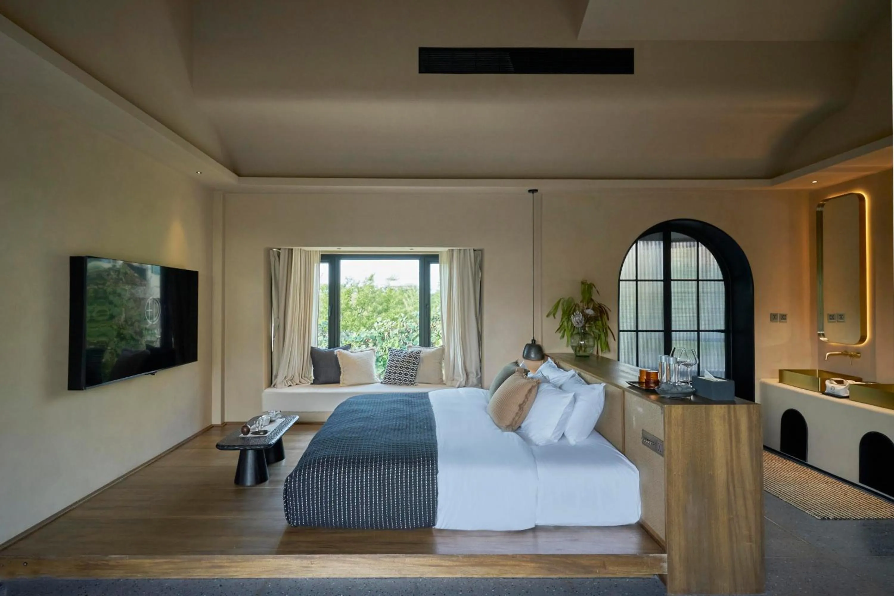 Bedroom, Bed in Anji ke gamer wild luxury Resort villa