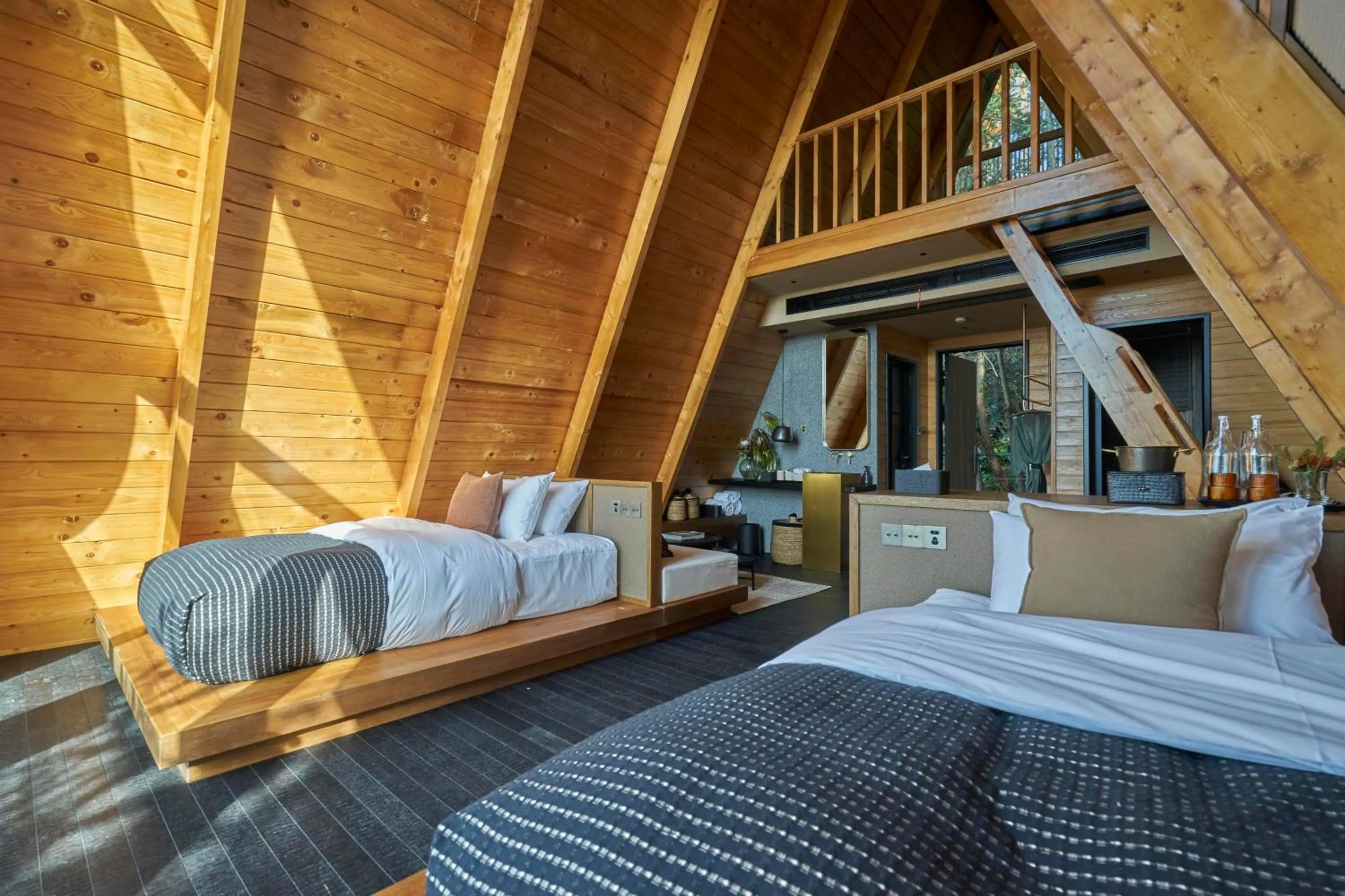 Bed in Anji ke gamer wild luxury Resort villa