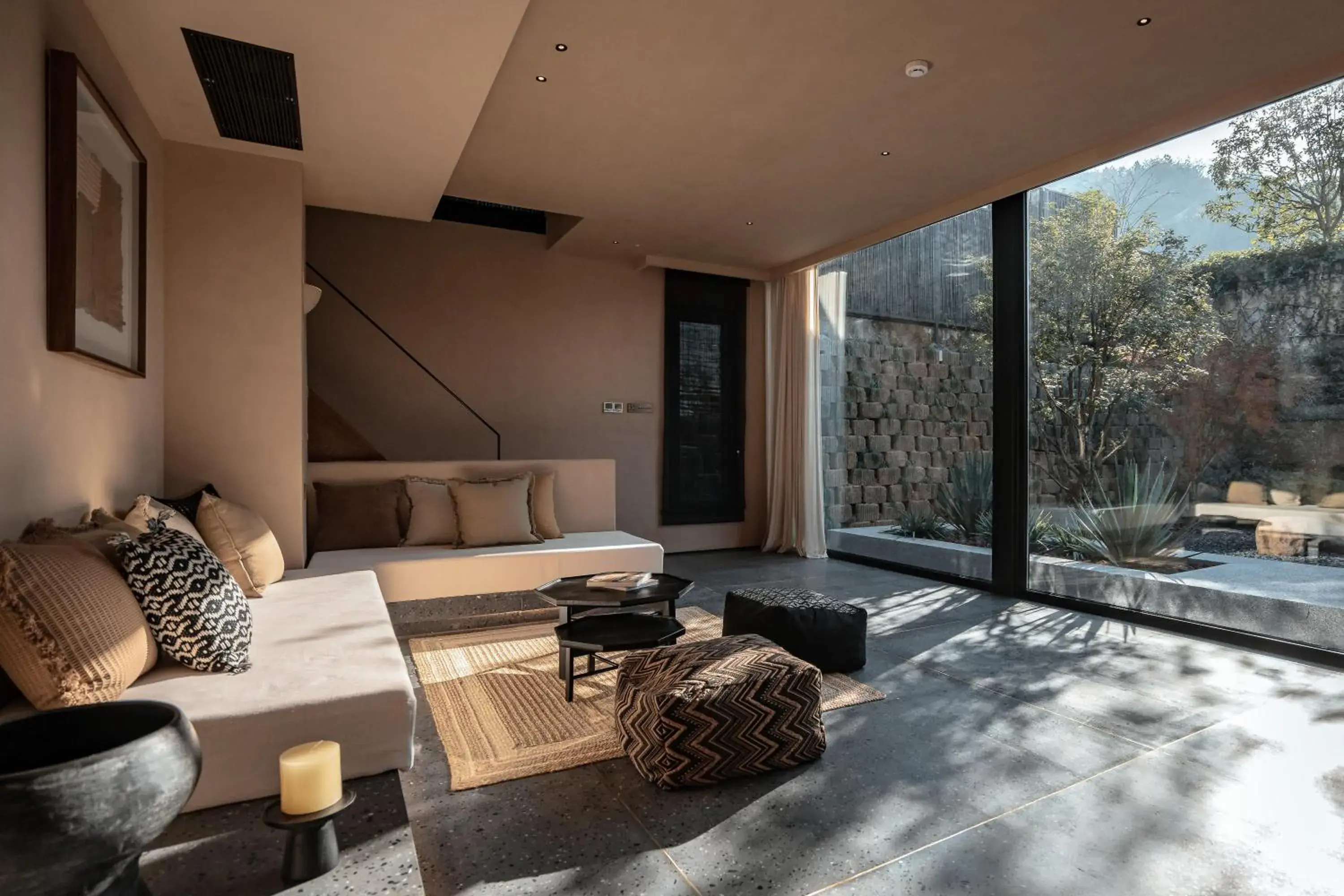 Living room in Anji ke gamer wild luxury Resort villa Living room in Anji ke gamer wild luxury Resort villa