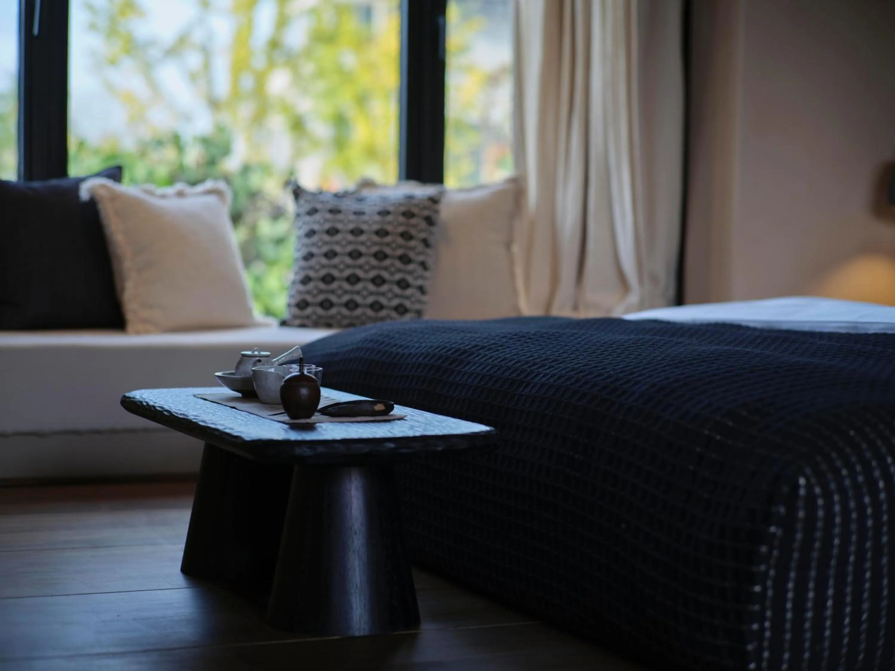 Coffee/tea facilities, Bed in Anji ke gamer wild luxury Resort villa