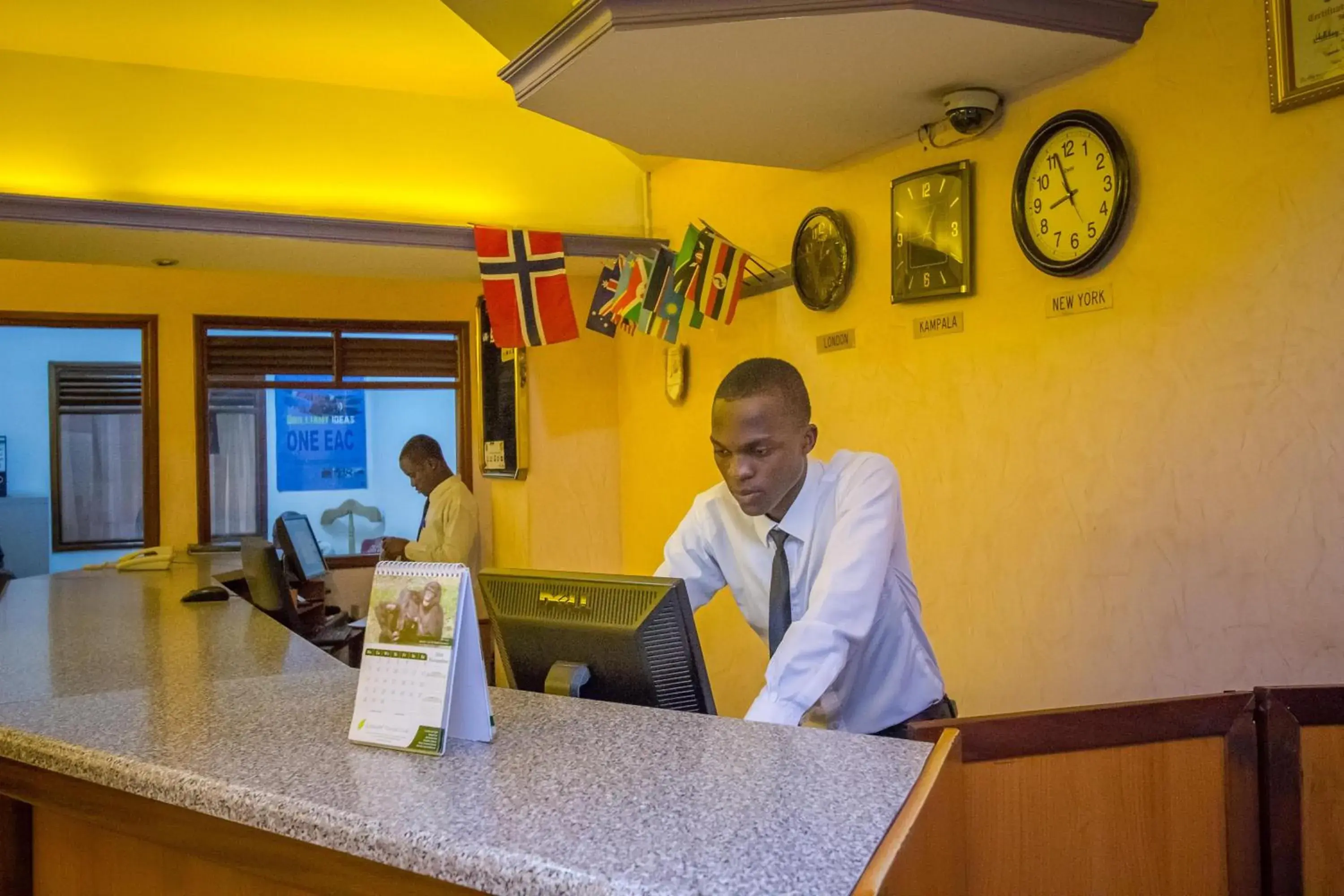 Lobby or reception in Holiday Express Hotel Kampala Lobby or reception in Holiday Express Hotel Kampala