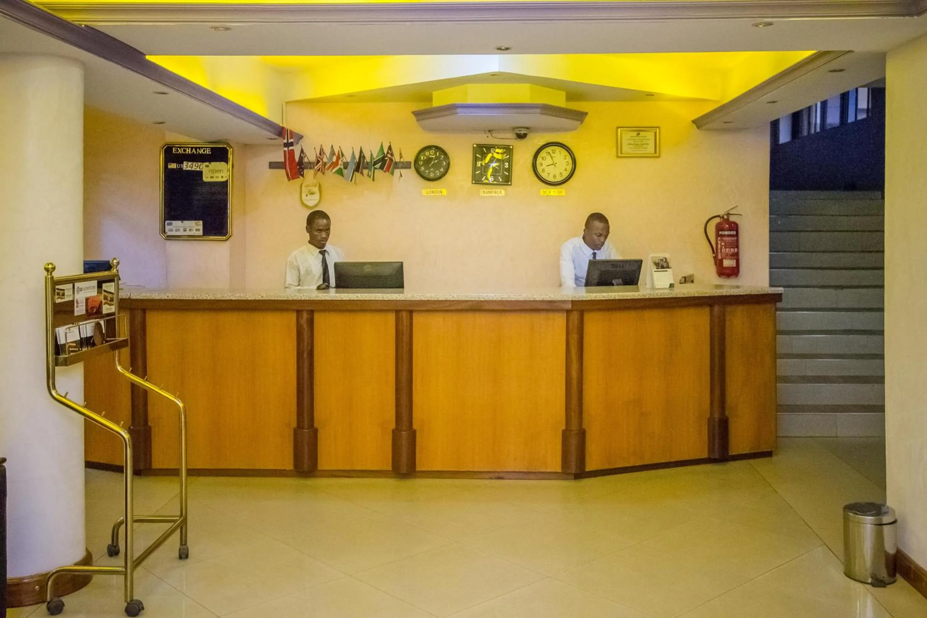 People in Holiday Express Hotel Kampala