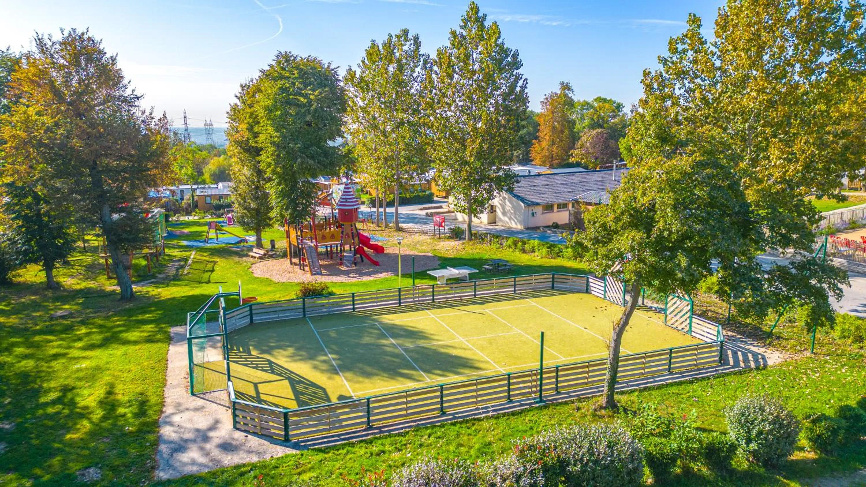 Children play ground in Camping Le Parc de Paris