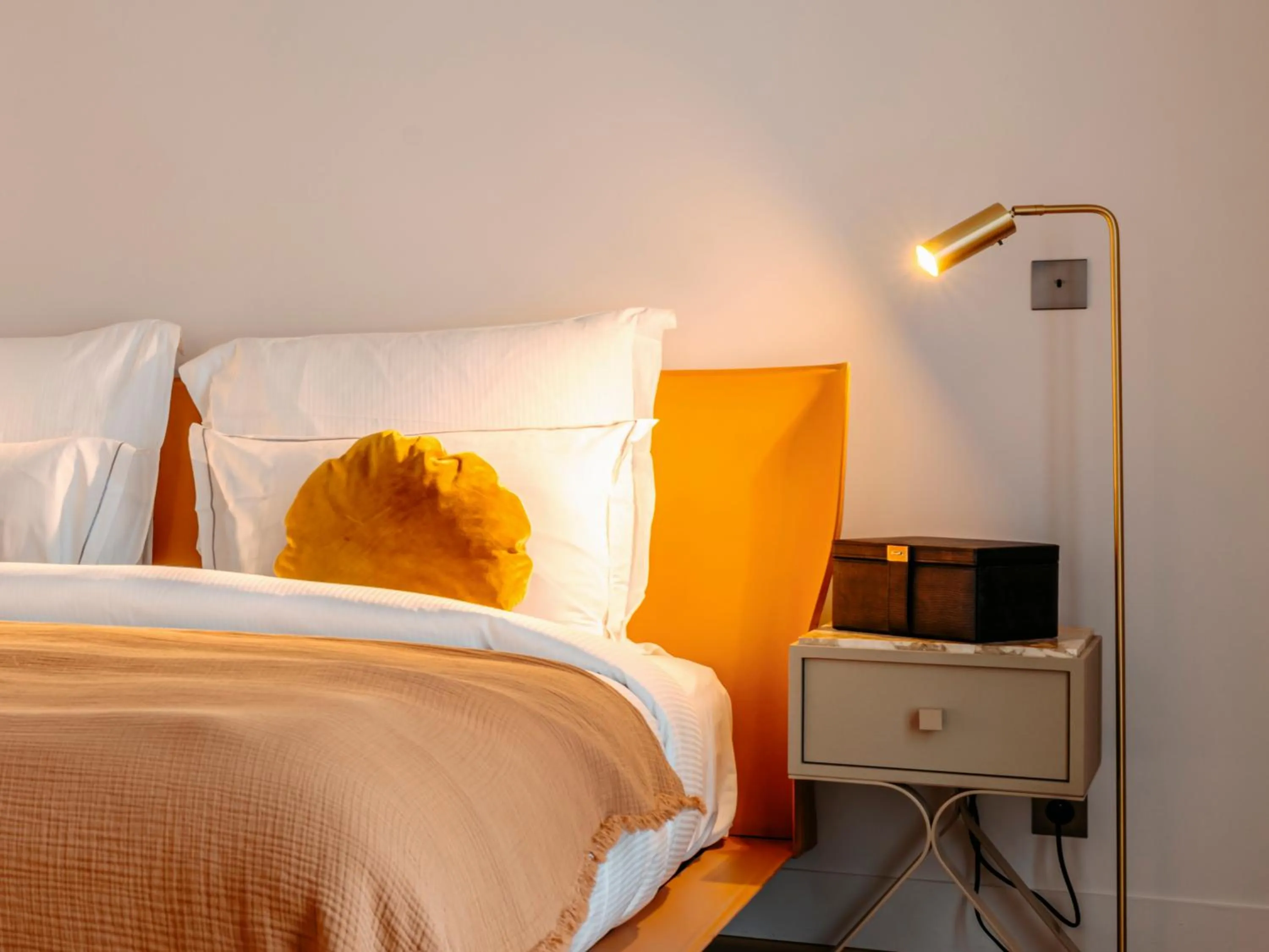 Bed in Hotel de Pourtales