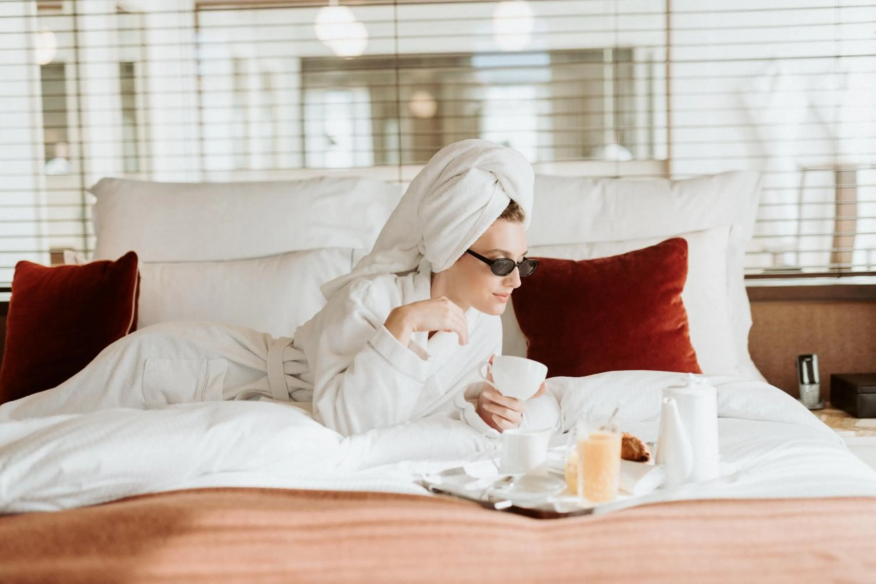 Bed in Hotel de Pourtales